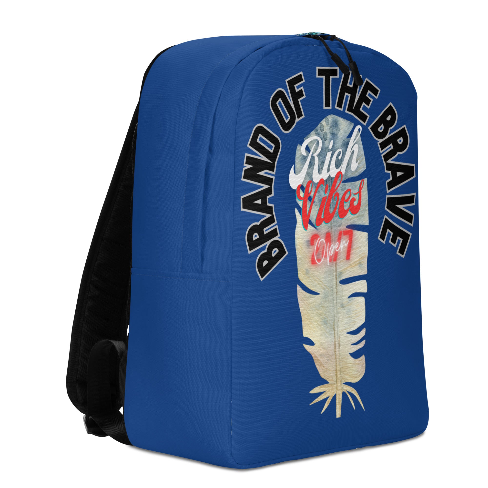Brand Of The Brave Rich Vibes 1 Feather Blue 01 Minimalist Backpack