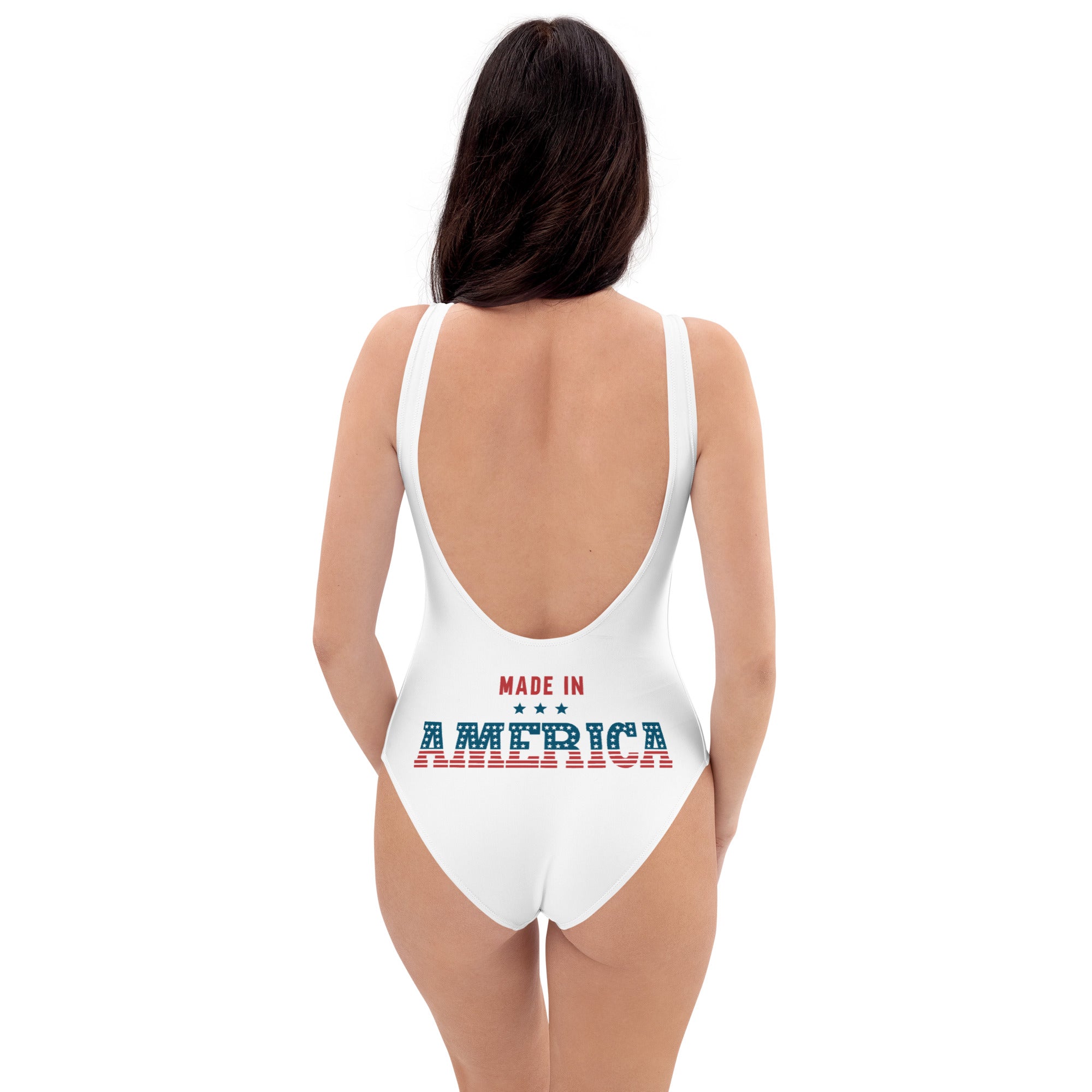 Blessed American Lady Made In America Back 1.0 - One-Piece Swimsuit