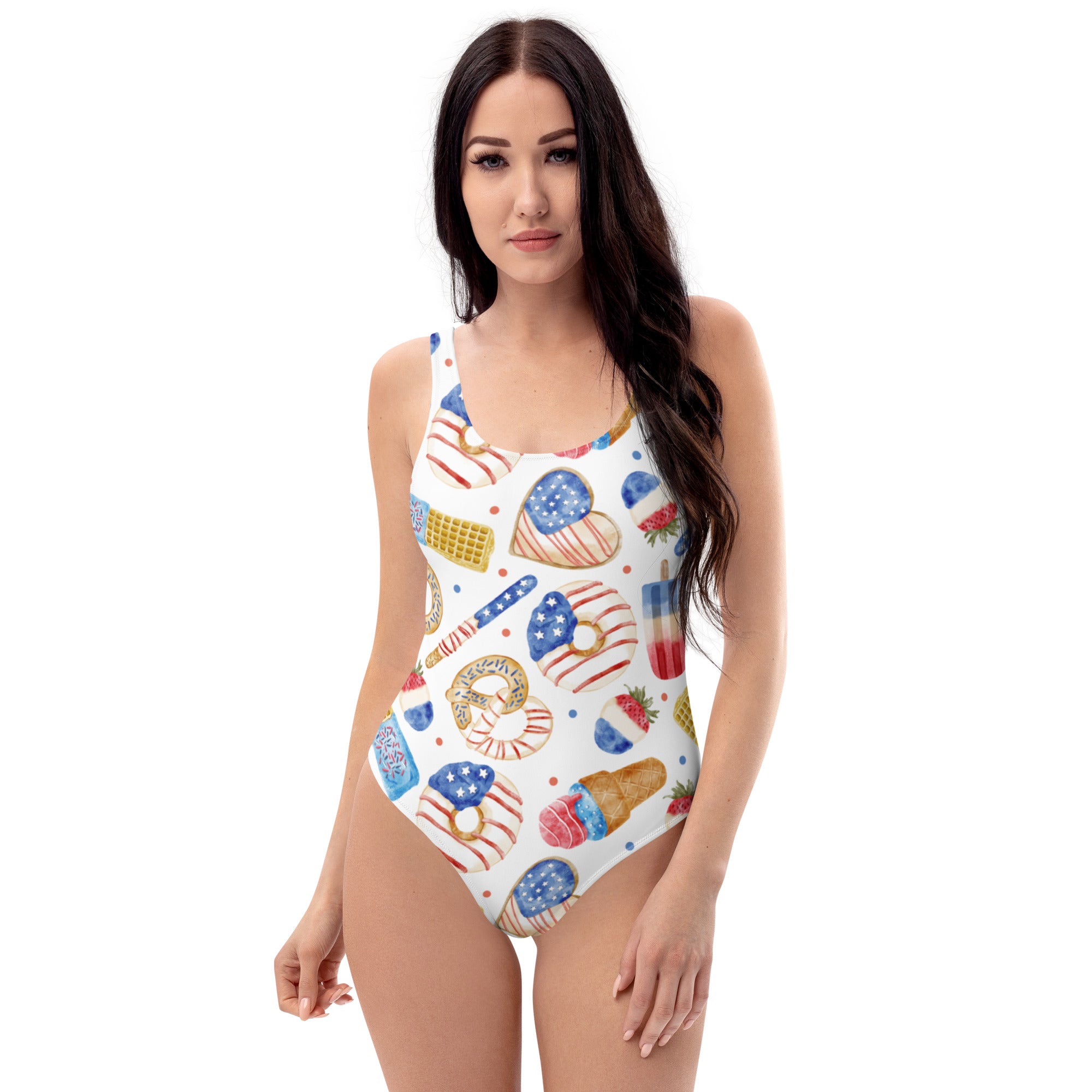 JULY 4th Sweets Made In America Back One-Piece Swimsuit