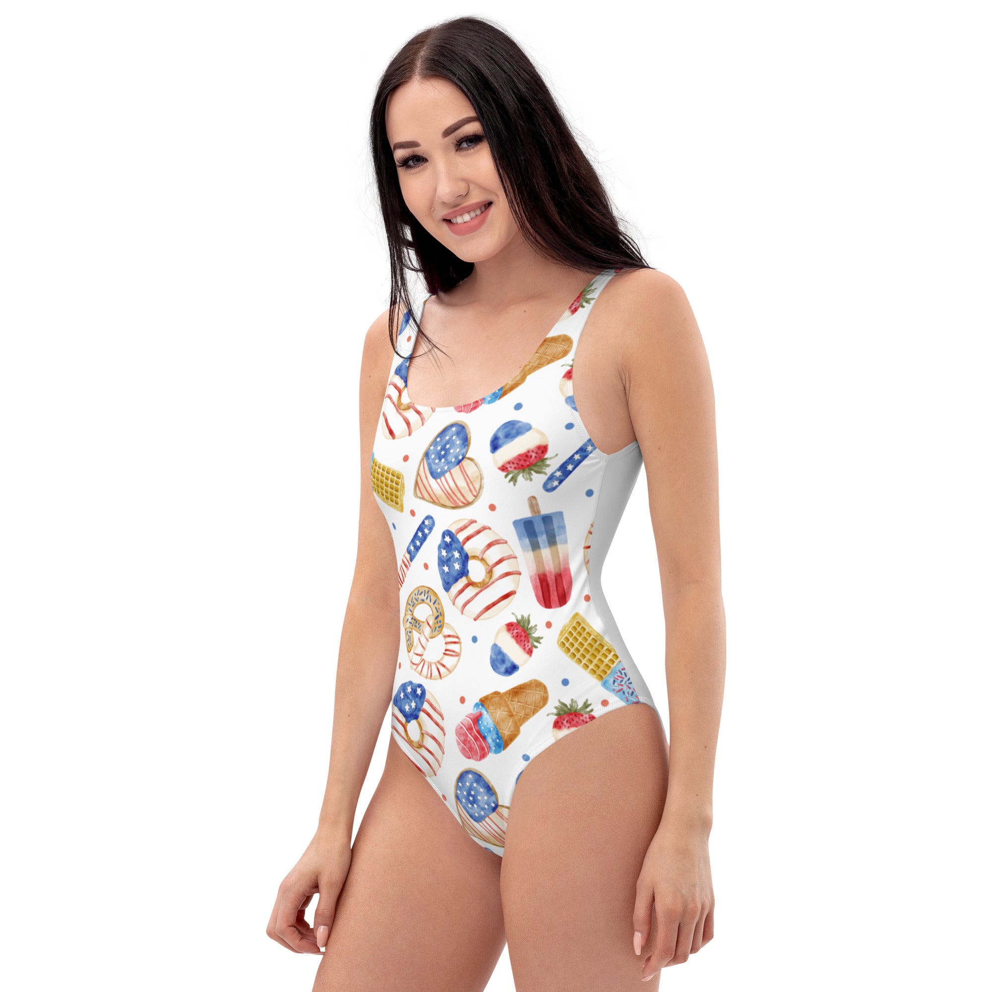 JULY 4th Sweets Made In America Back One-Piece Swimsuit