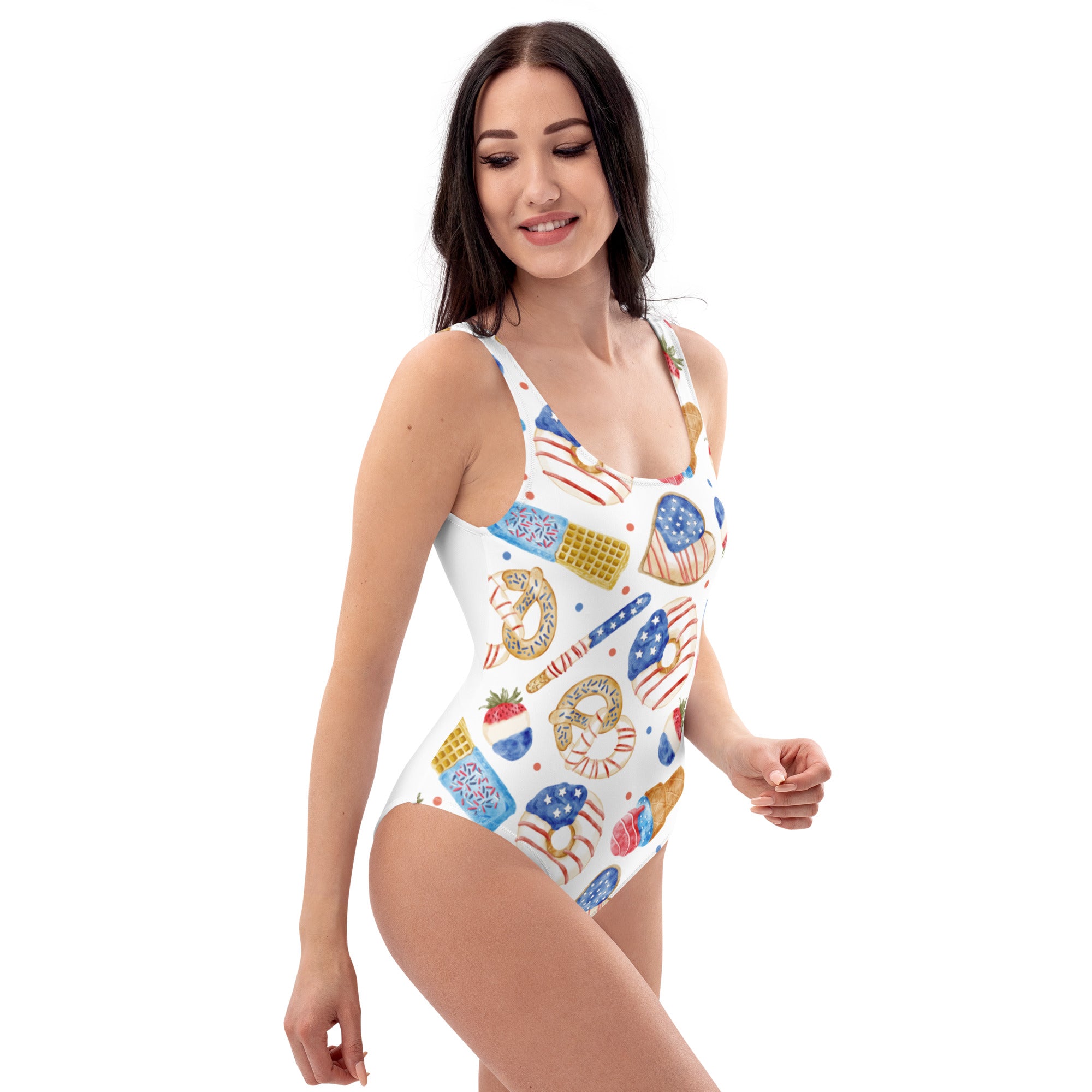 JULY 4th Sweets Made In America Back One-Piece Swimsuit