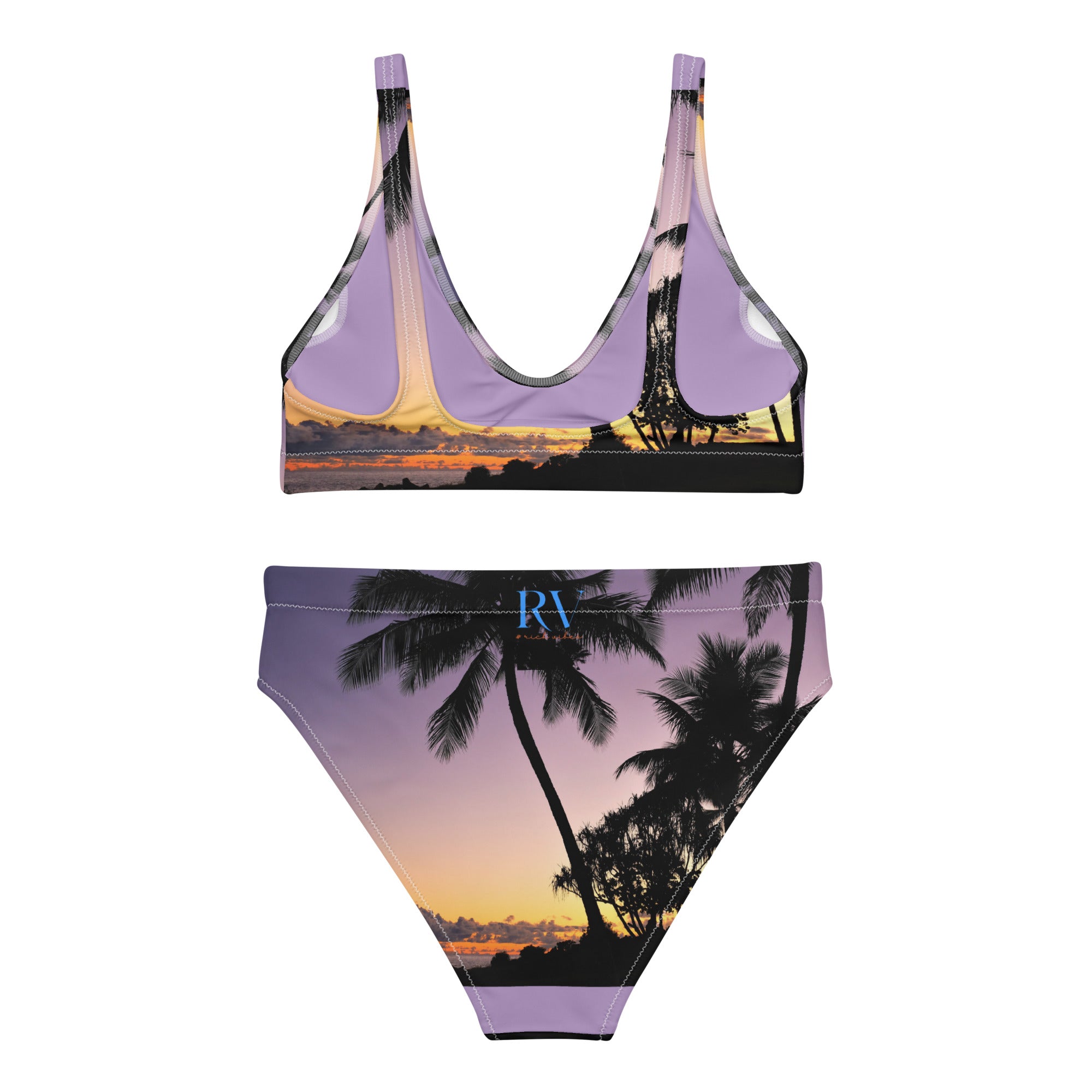 Rich Vibes Oahu Hawaii Sunset Eastside - Recycled High-Waisted Bikini