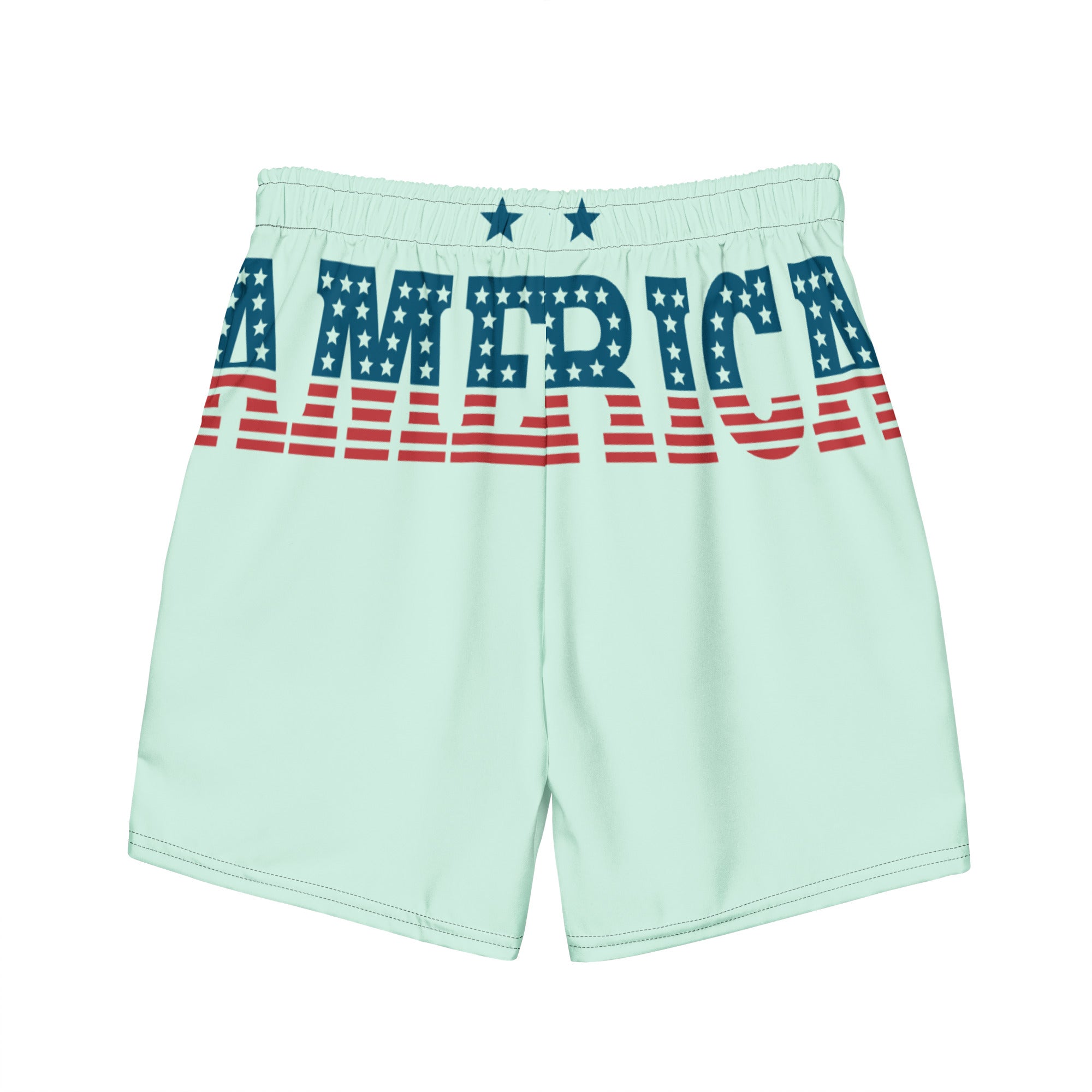 RV God Bless America American Eagle Corp Wings Humming Bird - All-Over Print Recycled Swim Trunks
