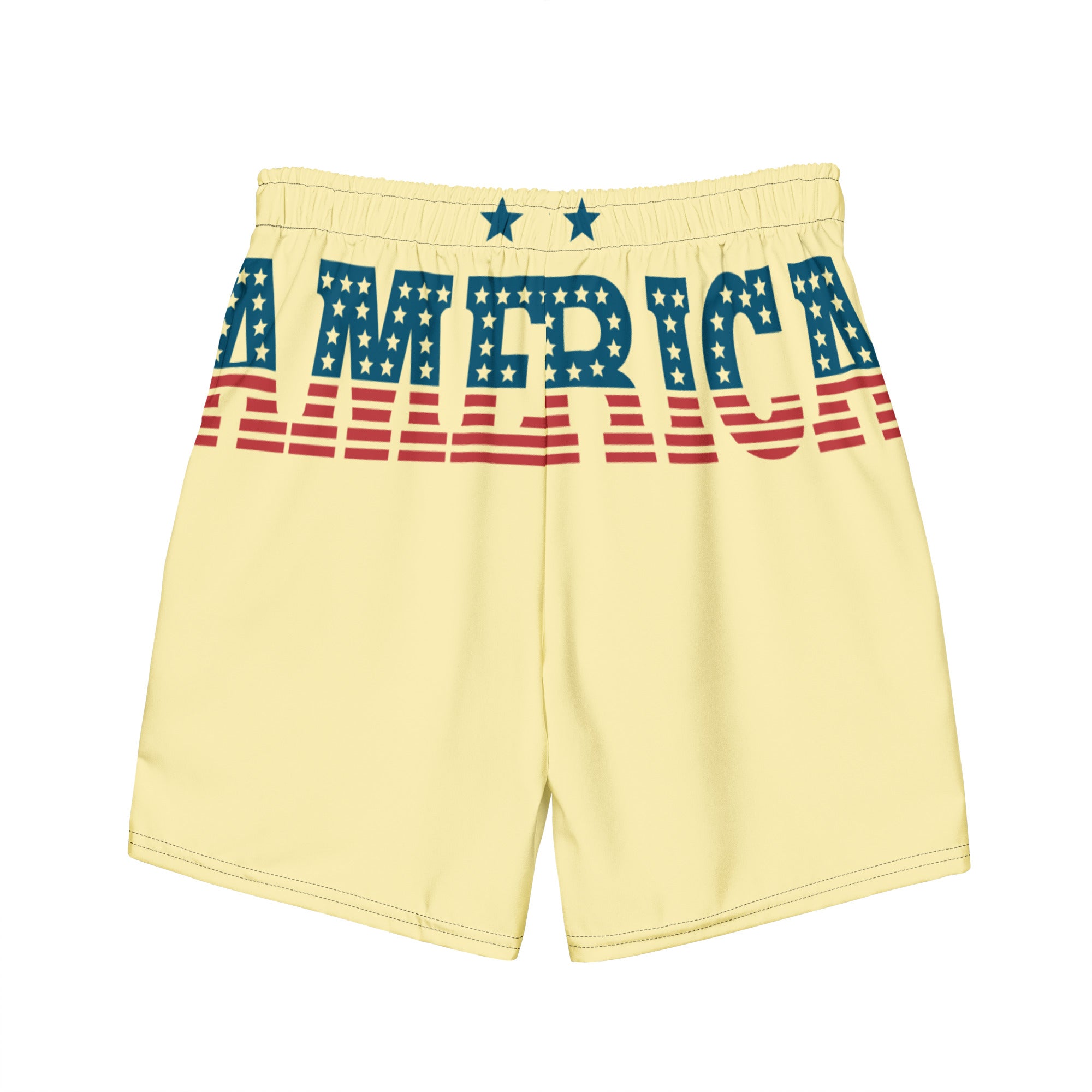RV God Bless America American Eagle Corp Wings Banana Mania - All-Over Print Recycled Swim Trunks