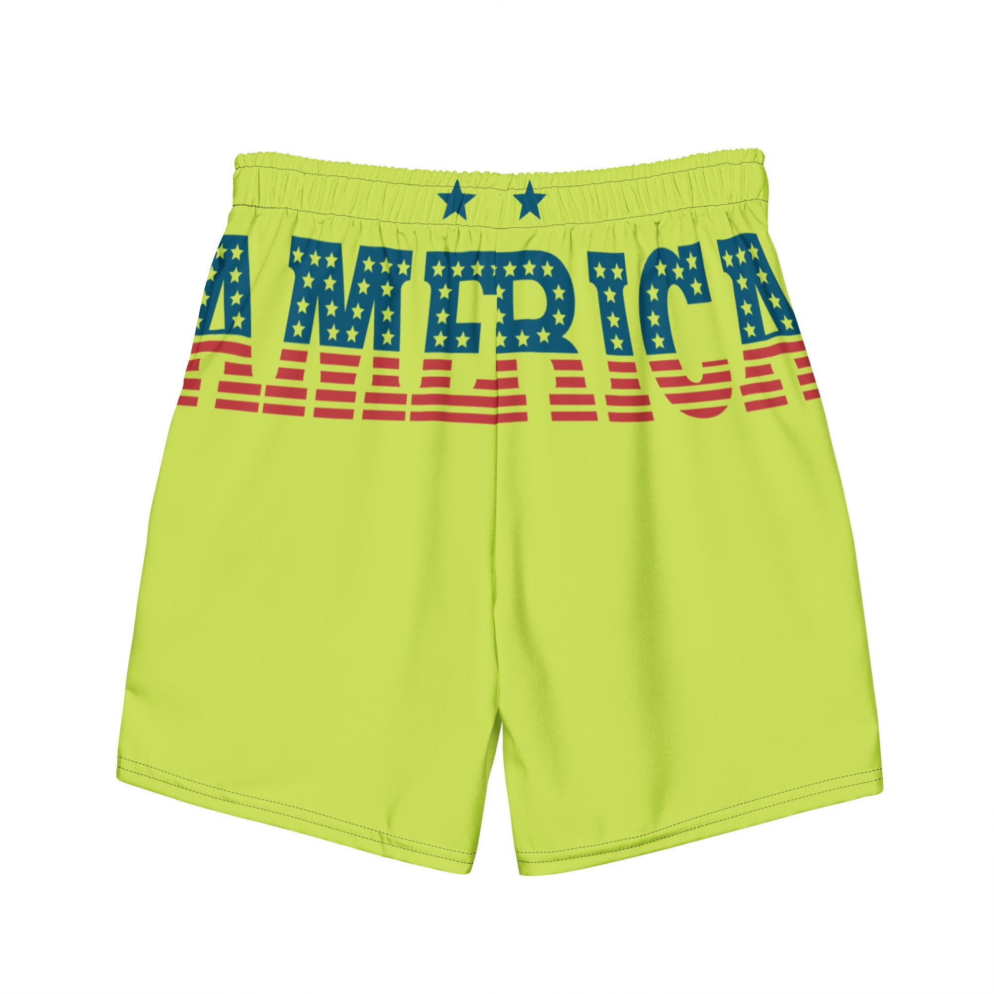 RV God Bless America American Eagle Corp Wings Mindaro - All-Over Print Recycled Swim Trunks
