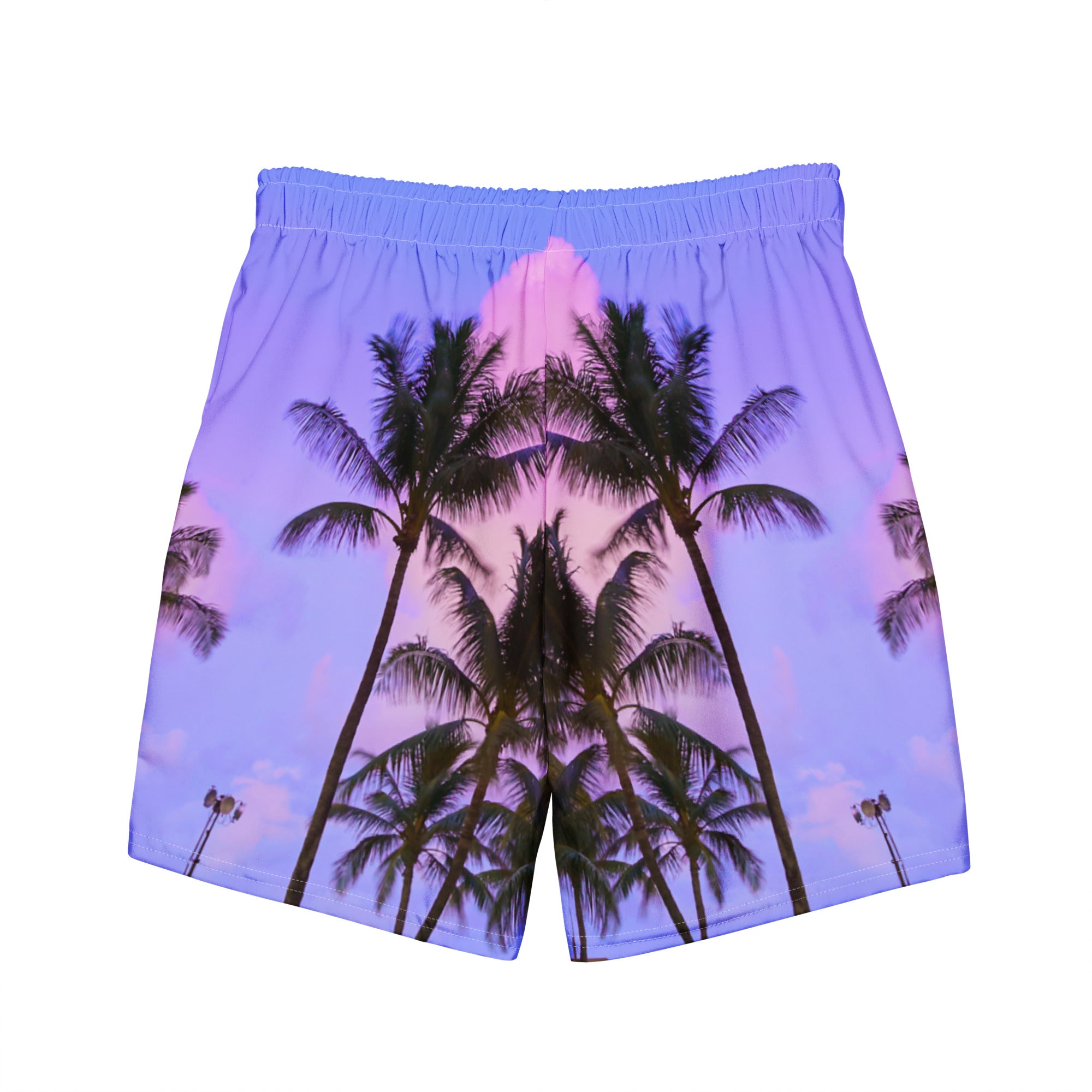 Rich Vibes RV Pulse Purple Sky Sunset - All-Over Print Recycled Swim Trunks