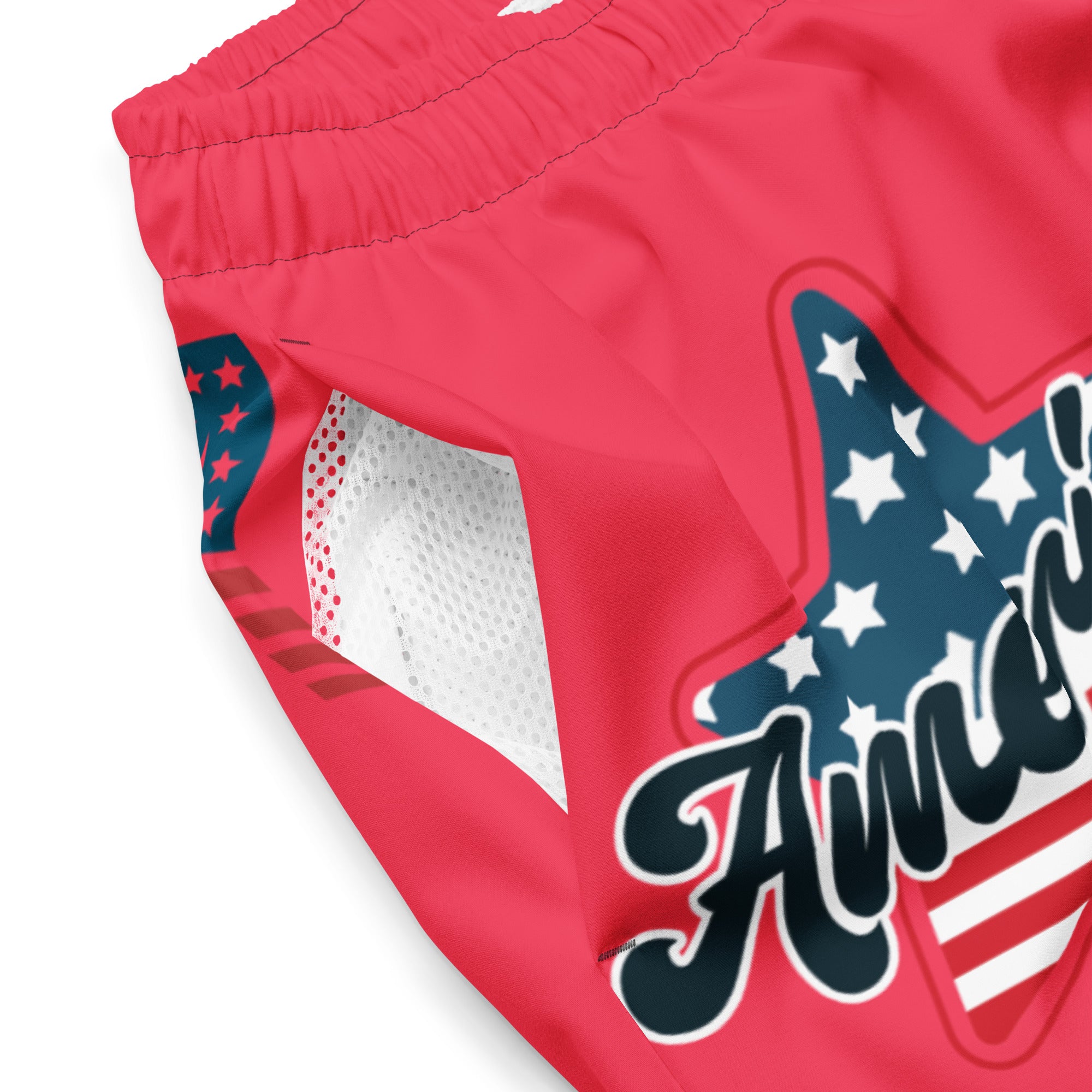 RV God Bless America American Eagle Corp Wings Infrared - All-Over Print Recycled Swim Trunks