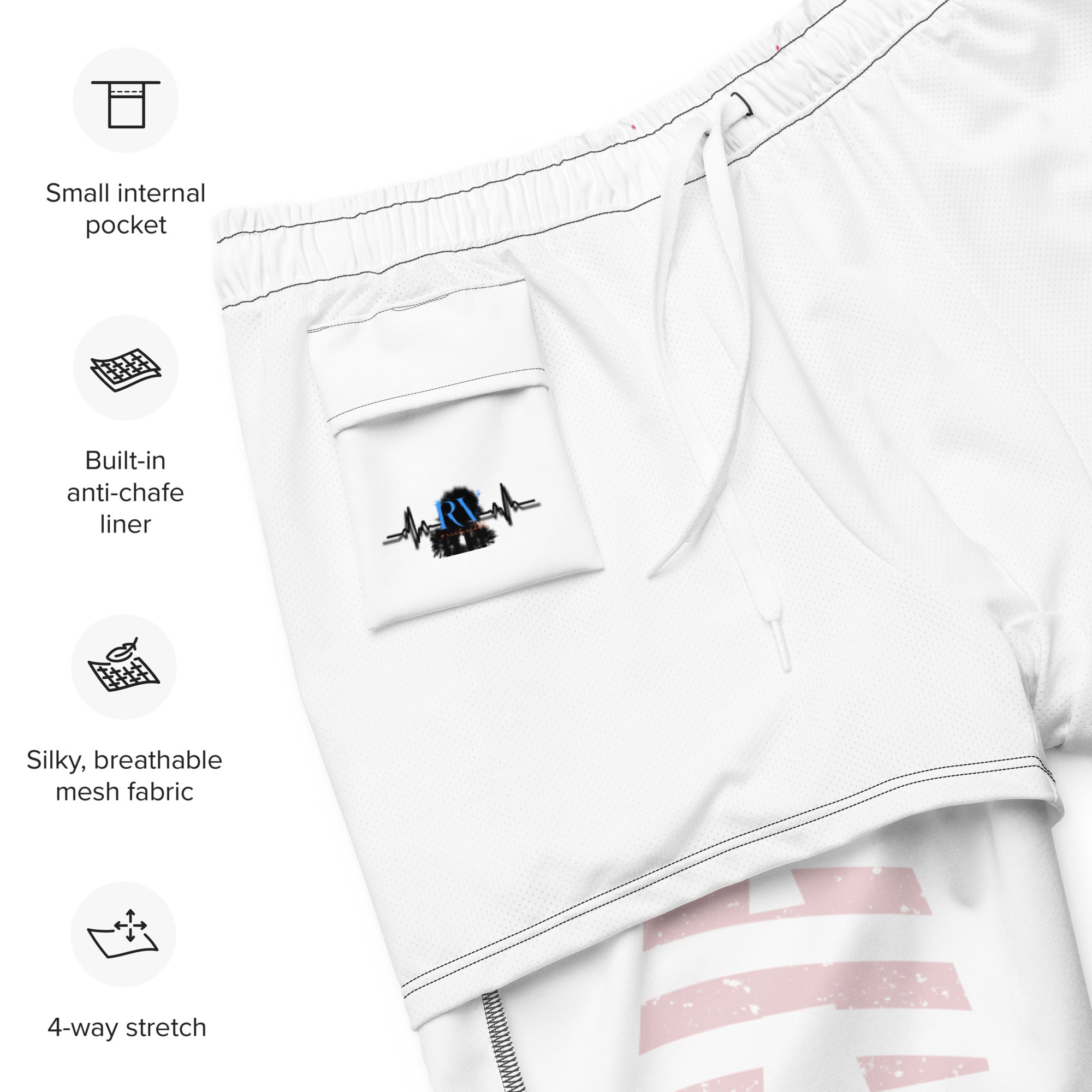 RV USA American Eagle Wings - All-Over Print Recycled Swim Trunks