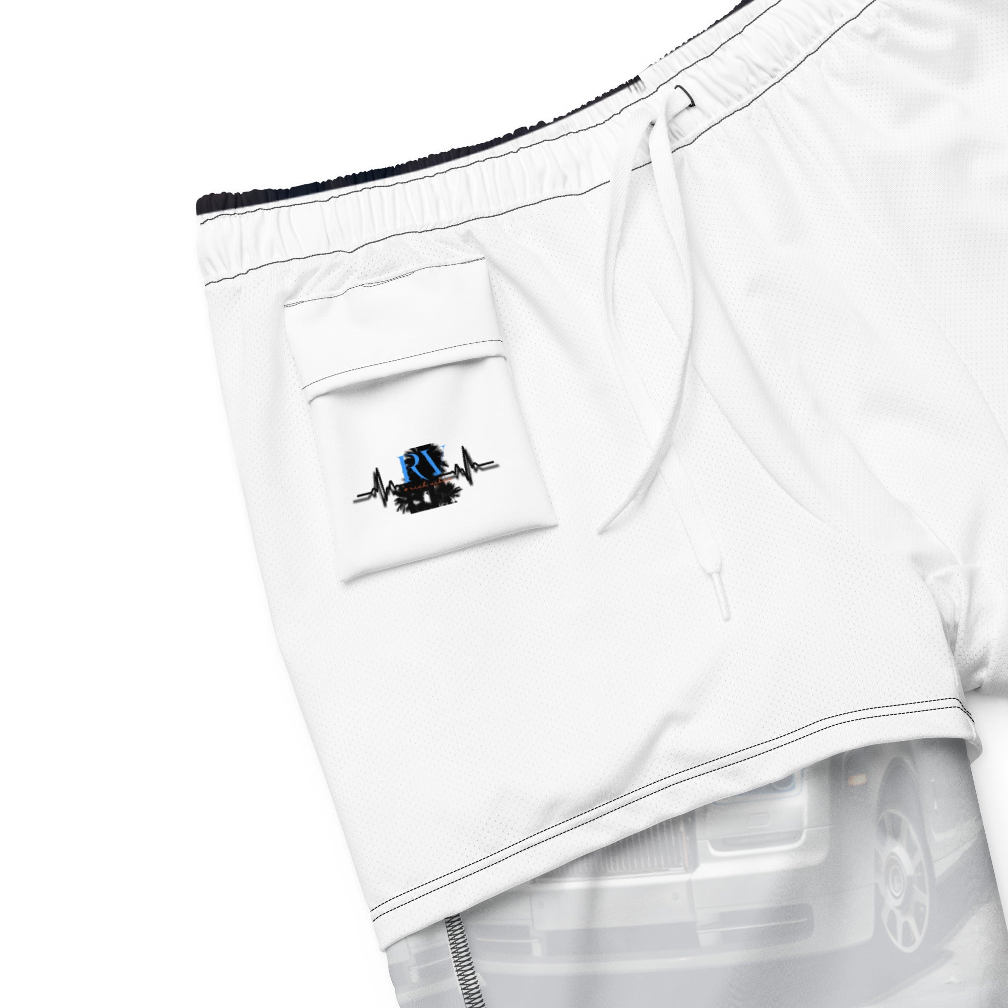 Rich Vibes RV RR Mid Night Run - All-Over Print Recycled Swim Trunks