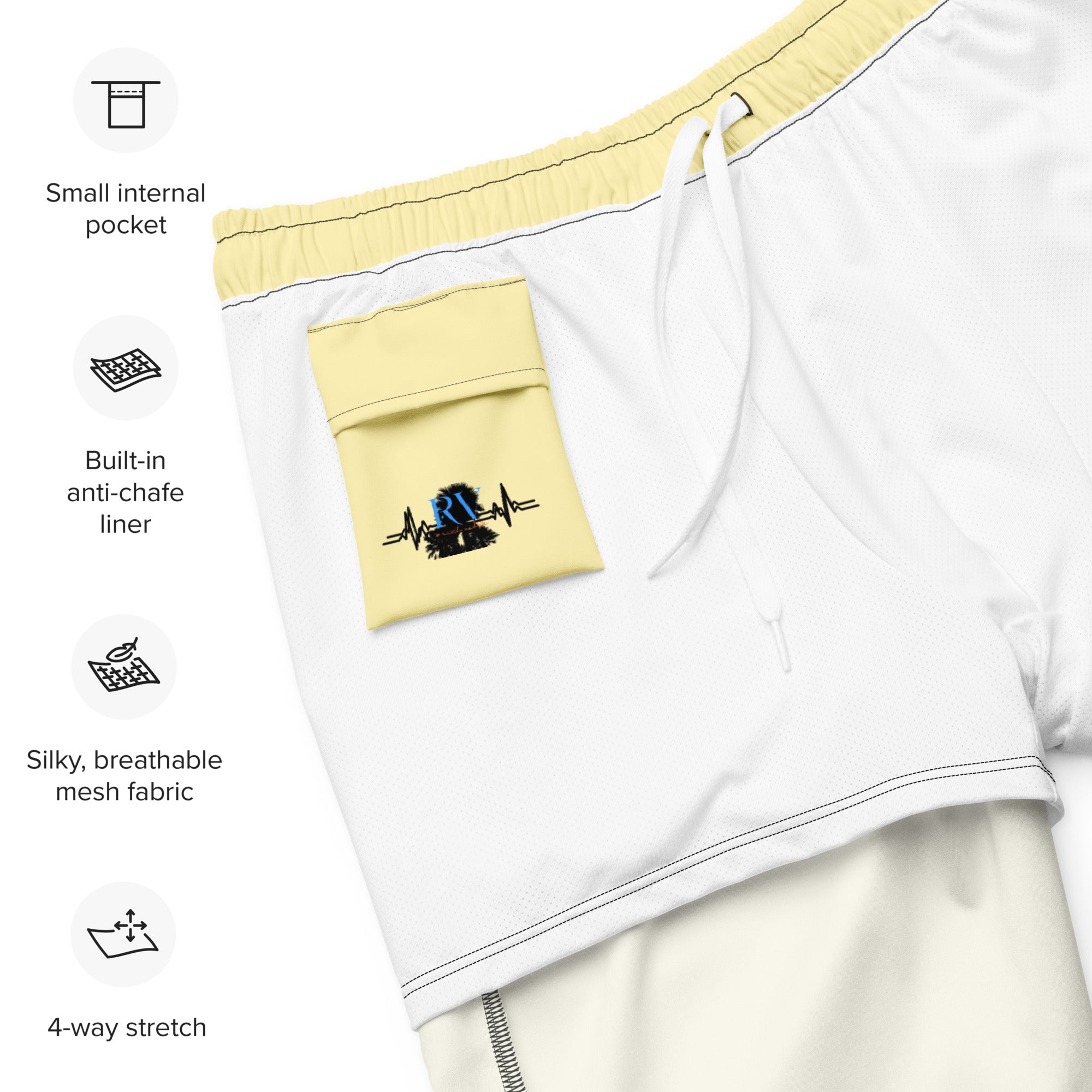 RV God Bless America American Eagle Corp Wings Banana Mania - All-Over Print Recycled Swim Trunks