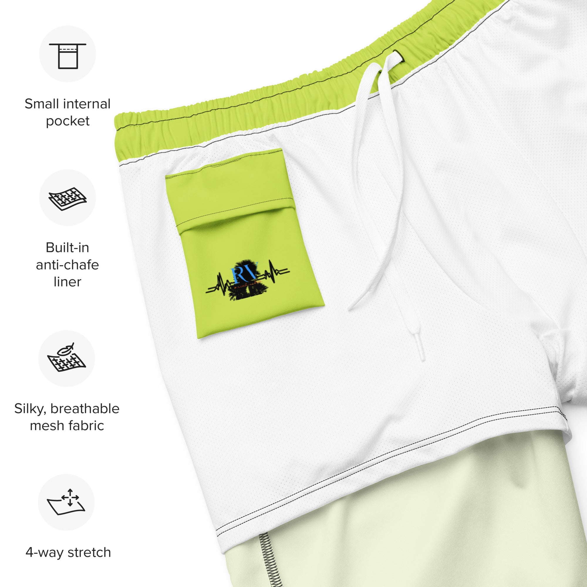 RV God Bless America American Eagle Corp Wings Mindaro - All-Over Print Recycled Swim Trunks