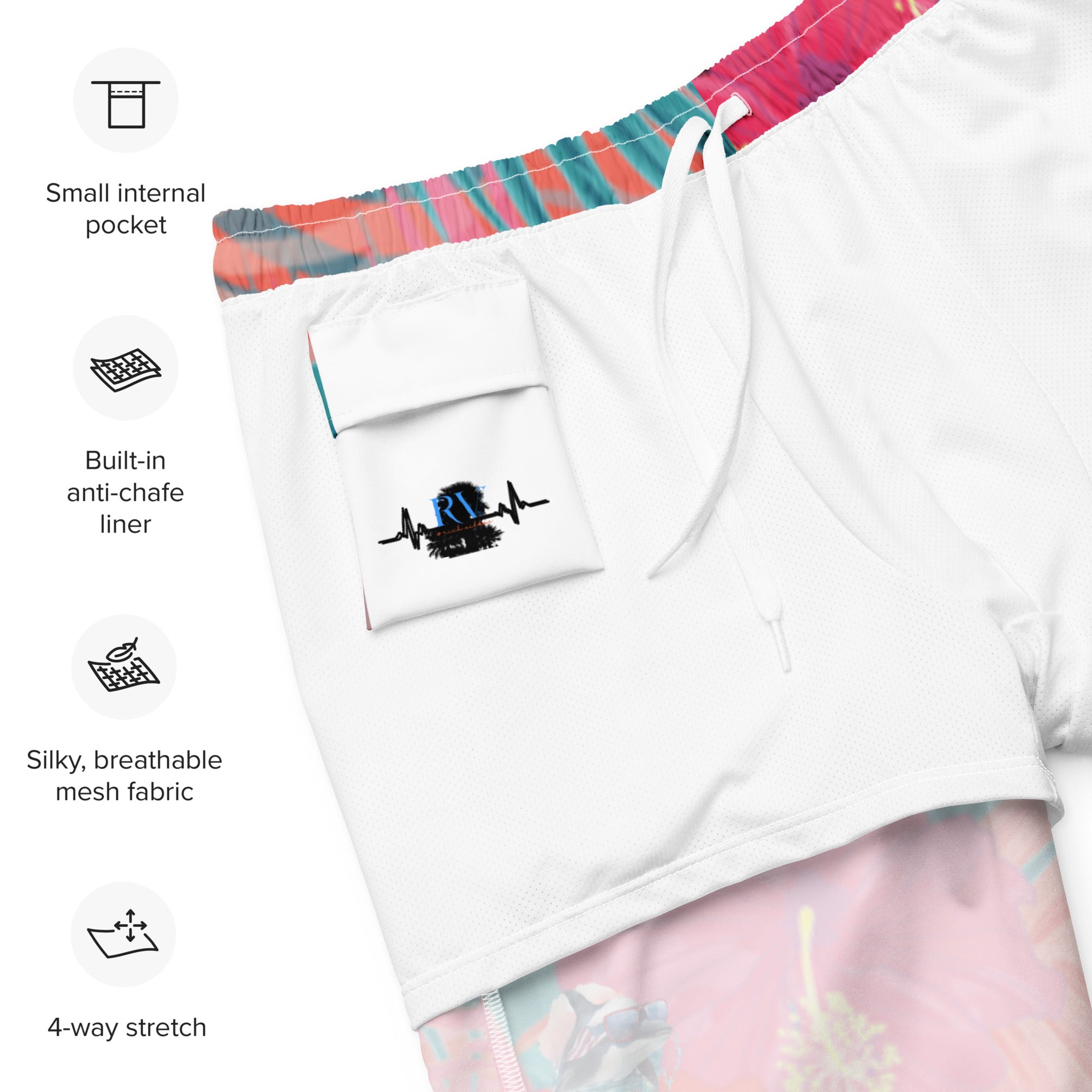 Rich Vibes ORCA Tropical Safari - All-Over Print Recycled Swim Trunks