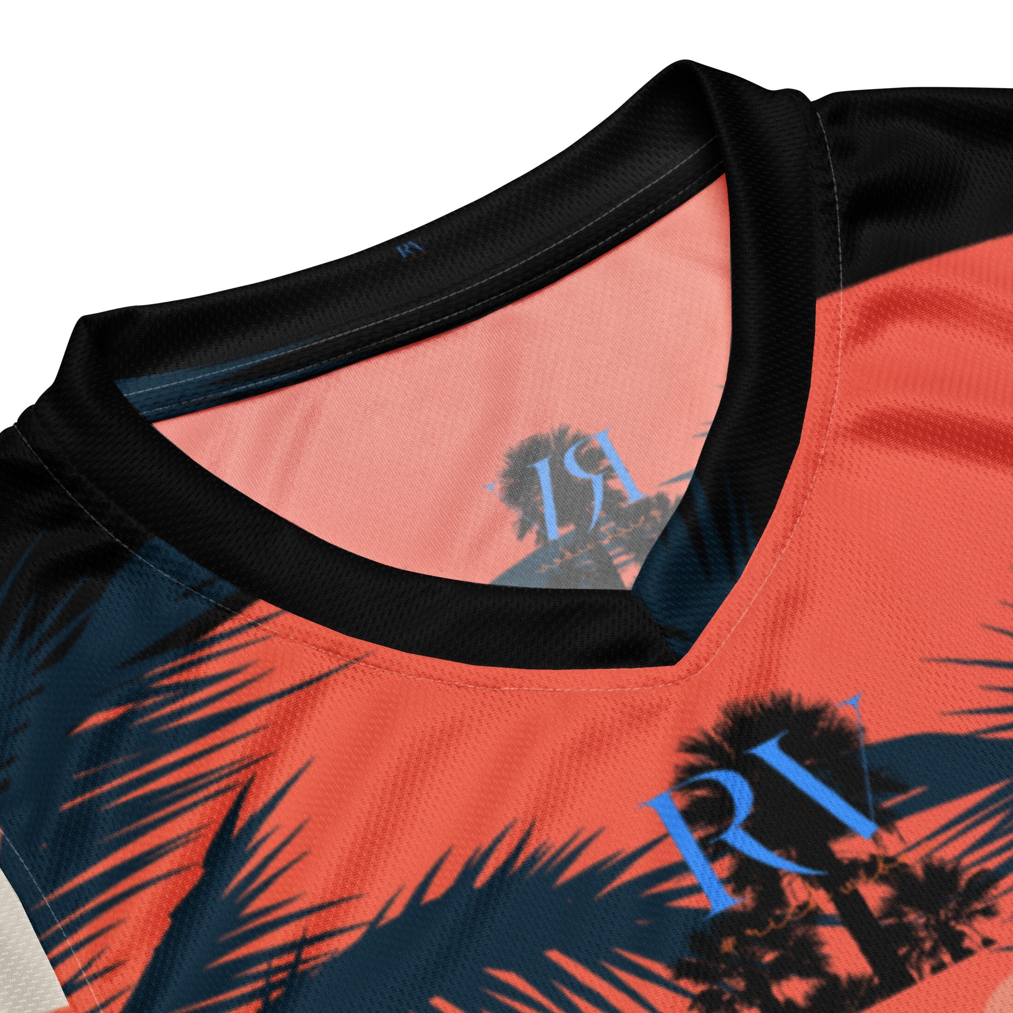 RV5 RR Surfs Up Sunset Classic - Recycled unisex basketball jersey