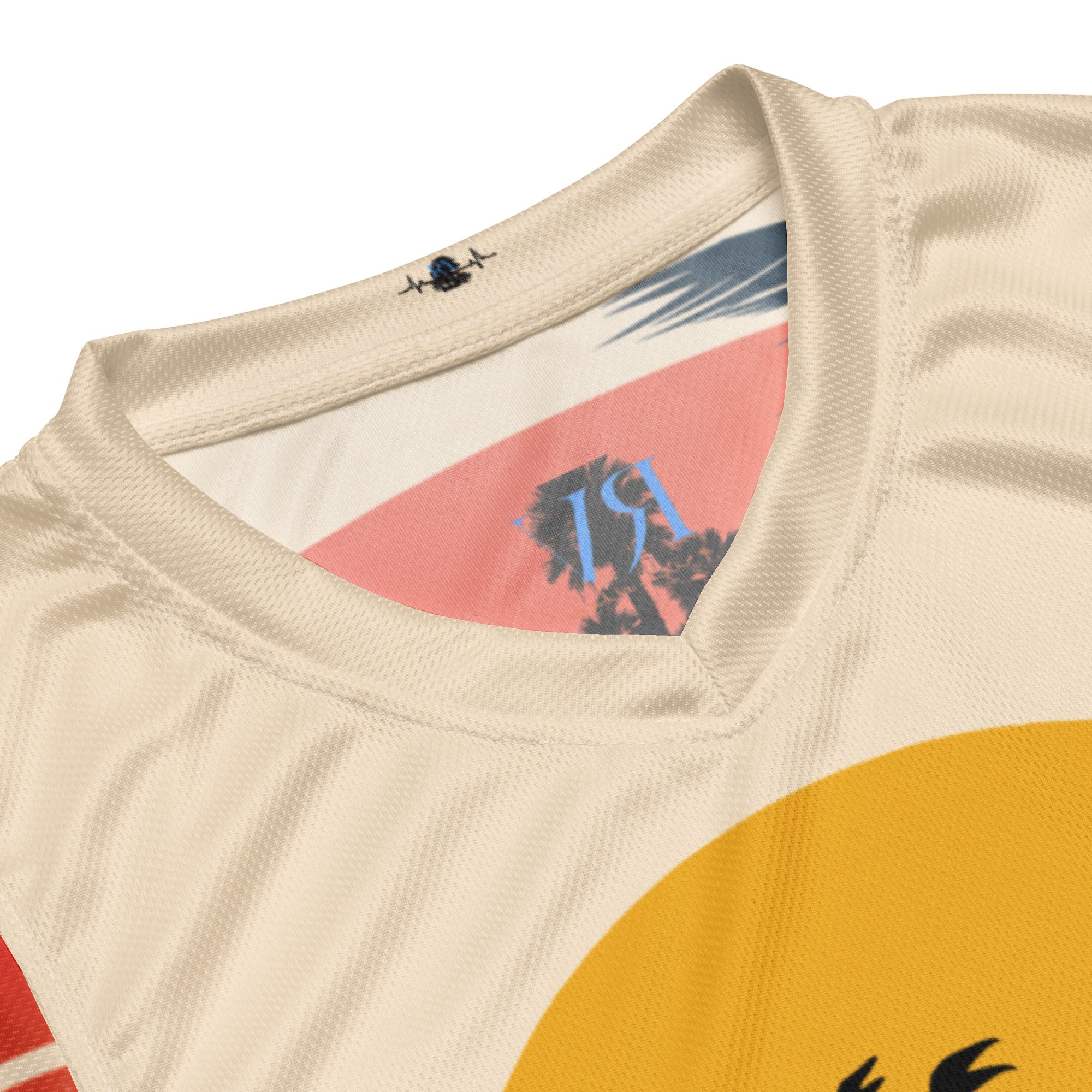 Rich Vibes Rich Drip Golden Sunset - Recycled unisex basketball jersey