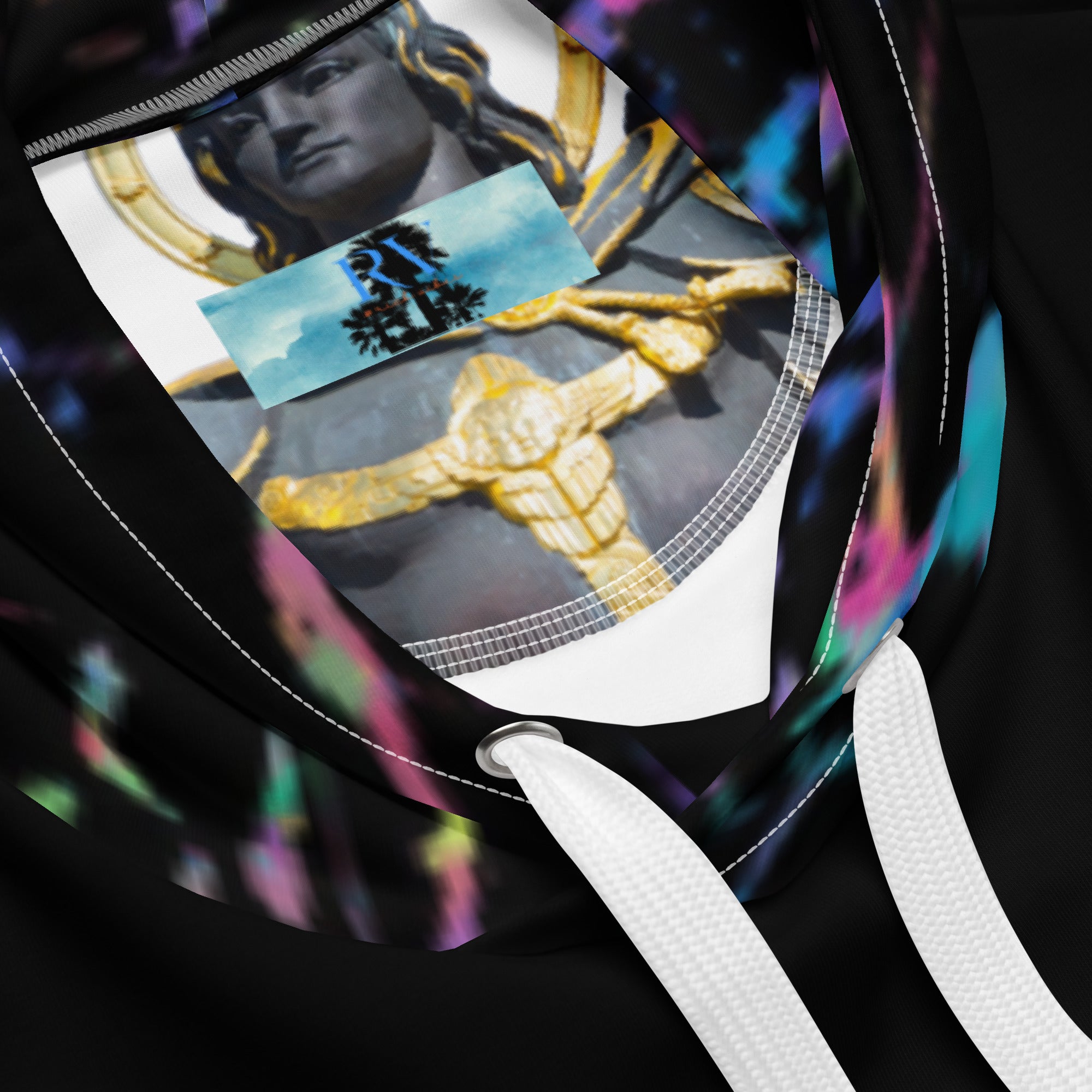 Rich Vibes RR Arch Multi-Colored Marble - Unisex Hoodie