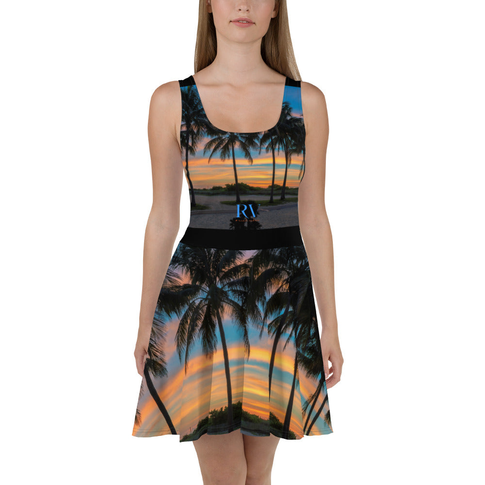 Rich Vibes RV South Beach Sunset - Skater Dress