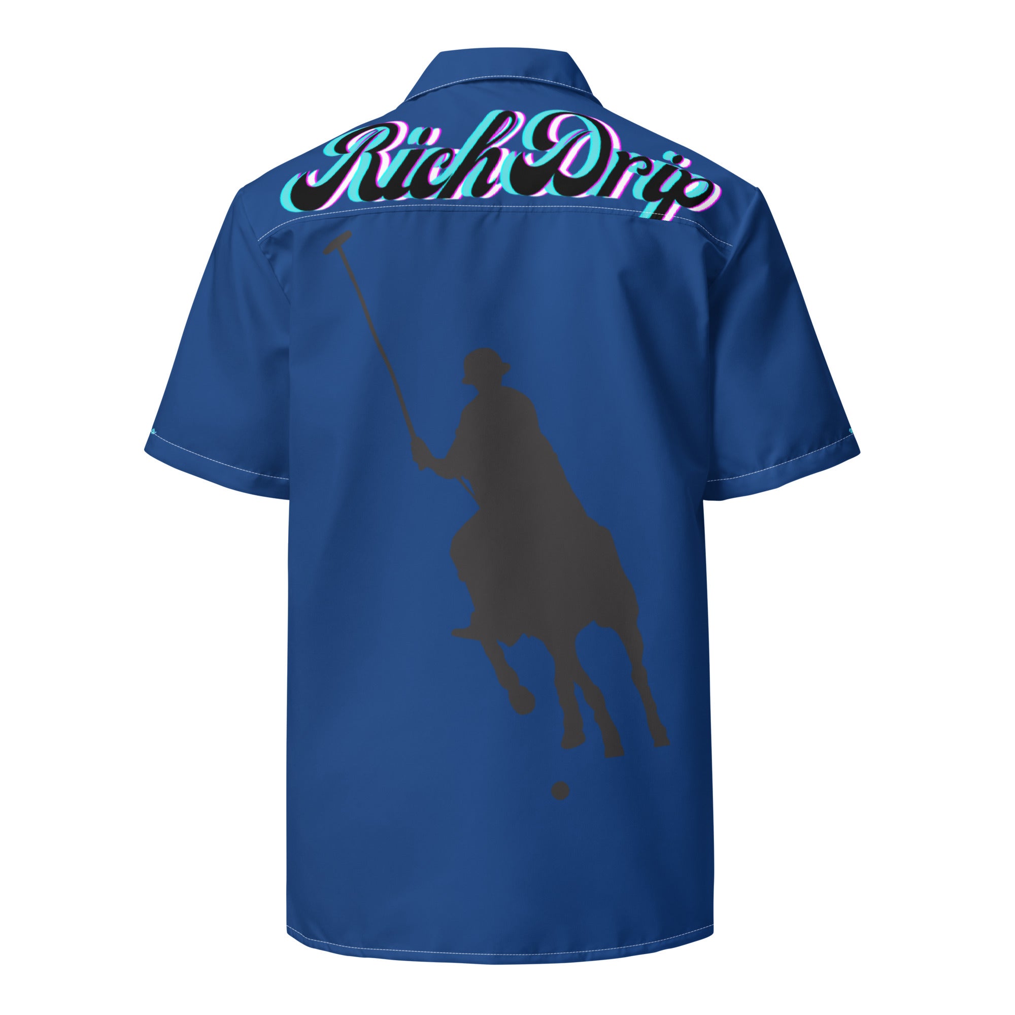 Rich Vibes Polo Horsemen - Unisex button shirt Royal Blue