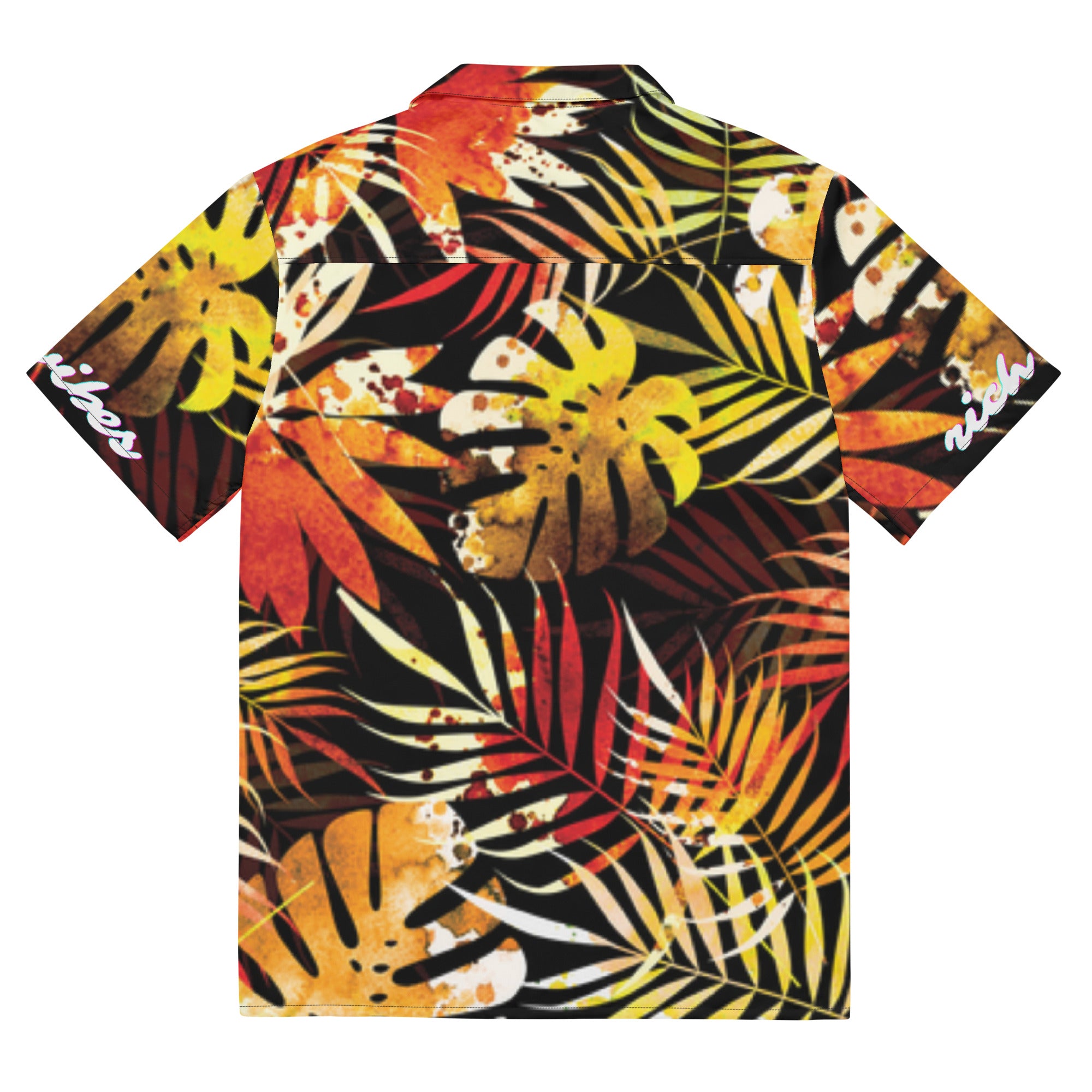 Rich Vibes Autumn Tropical Jungle - Unisex button shirt