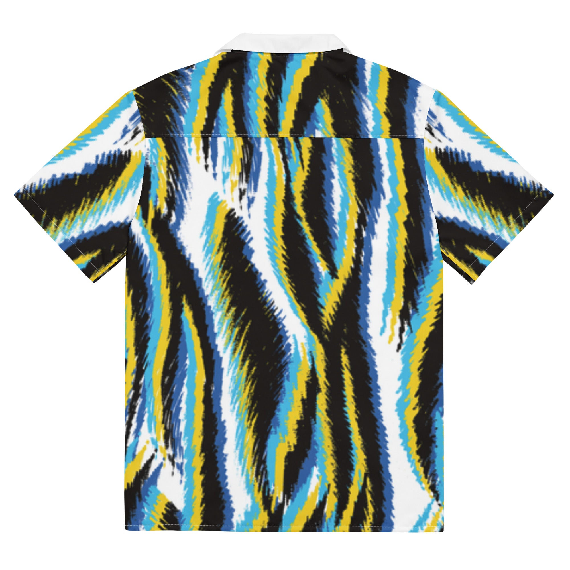 Rich Vibes Blue Tiger Stripe 2.0 - Unisex button shirt