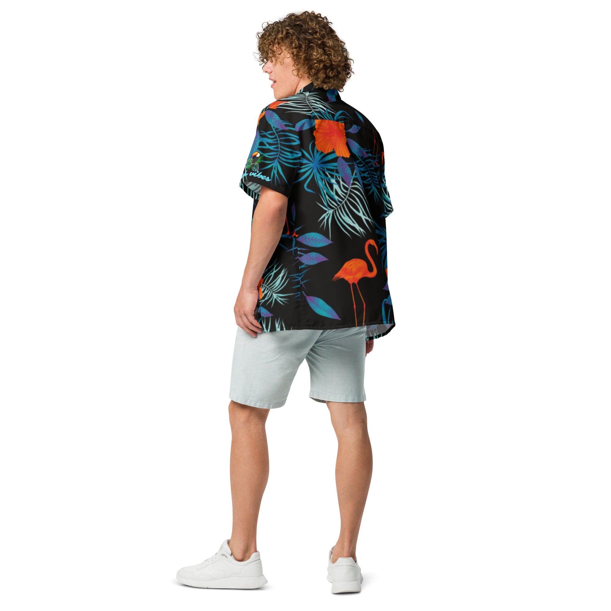 Rich Vibes Midnight Tropical Safari 3.0 - Unisex button shirt