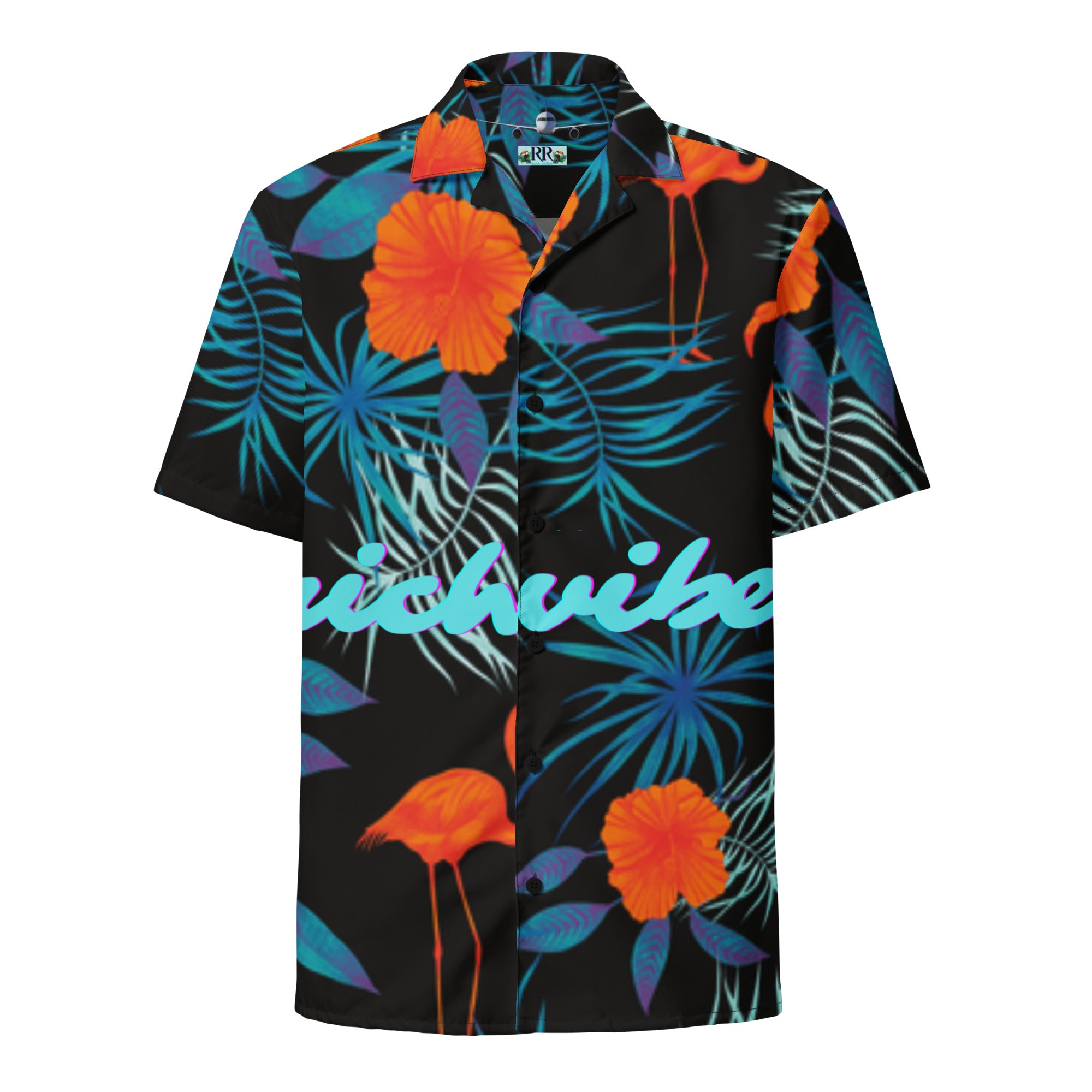 Rich Vibes Midnight Tropical Safari 1.0 - Unisex button shirt