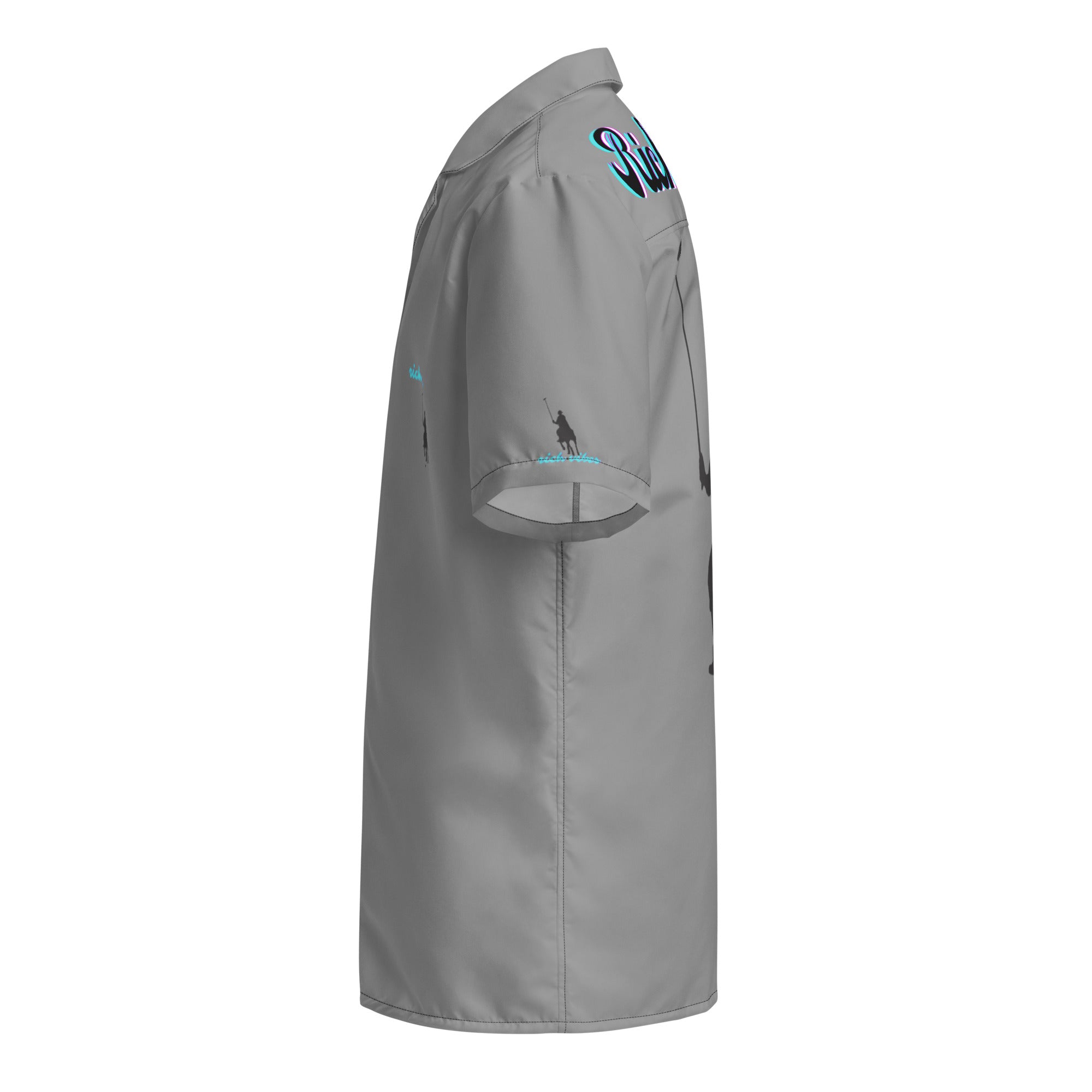 Rich Vibes Polo Horsemen - Unisex button shirt Grey