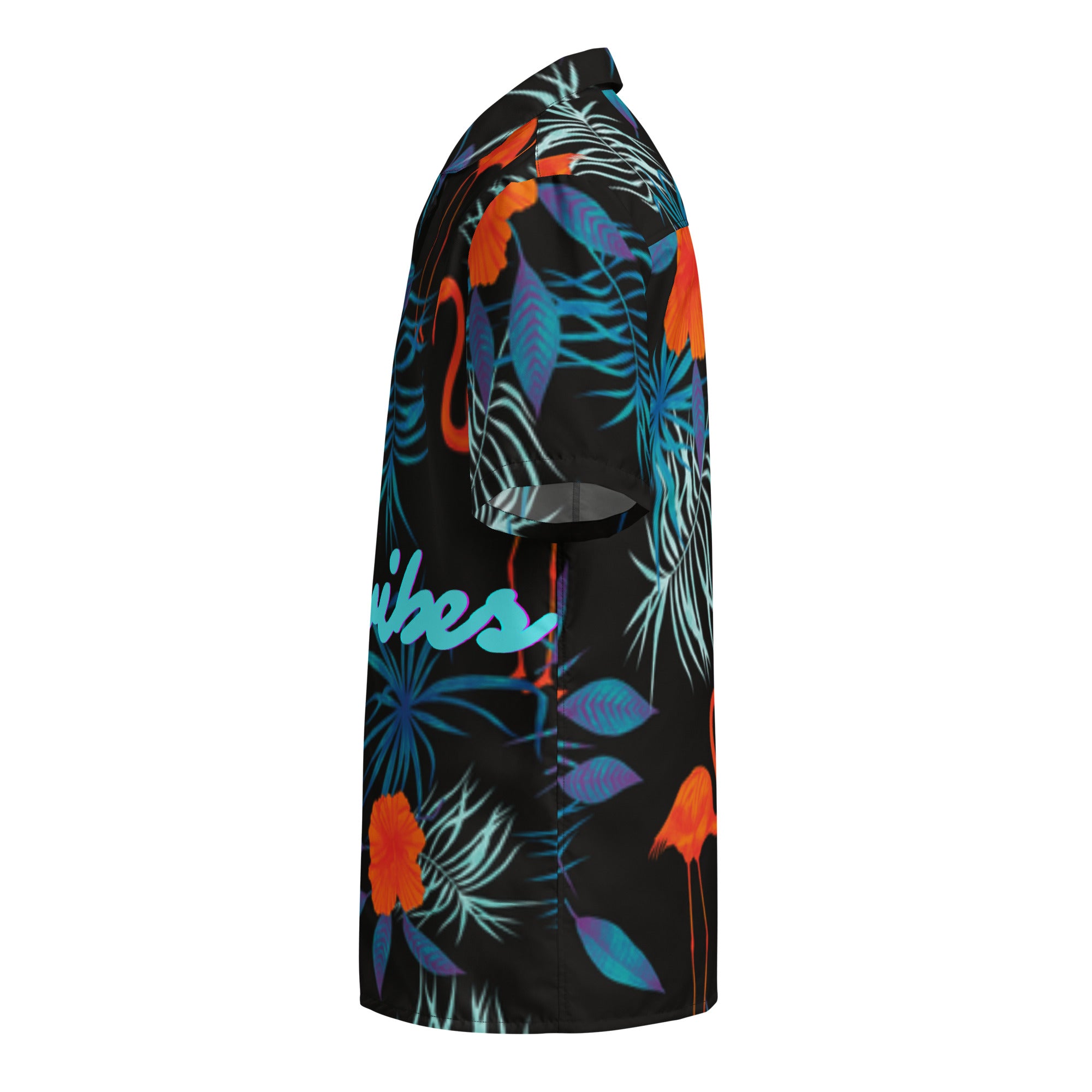 Rich Vibes Midnight Tropical Safari 1.0 - Unisex button shirt