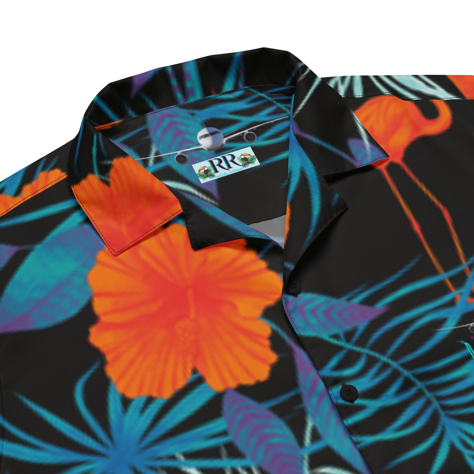 Rich Vibes Midnight Tropical Safari 3.0 - Unisex button shirt