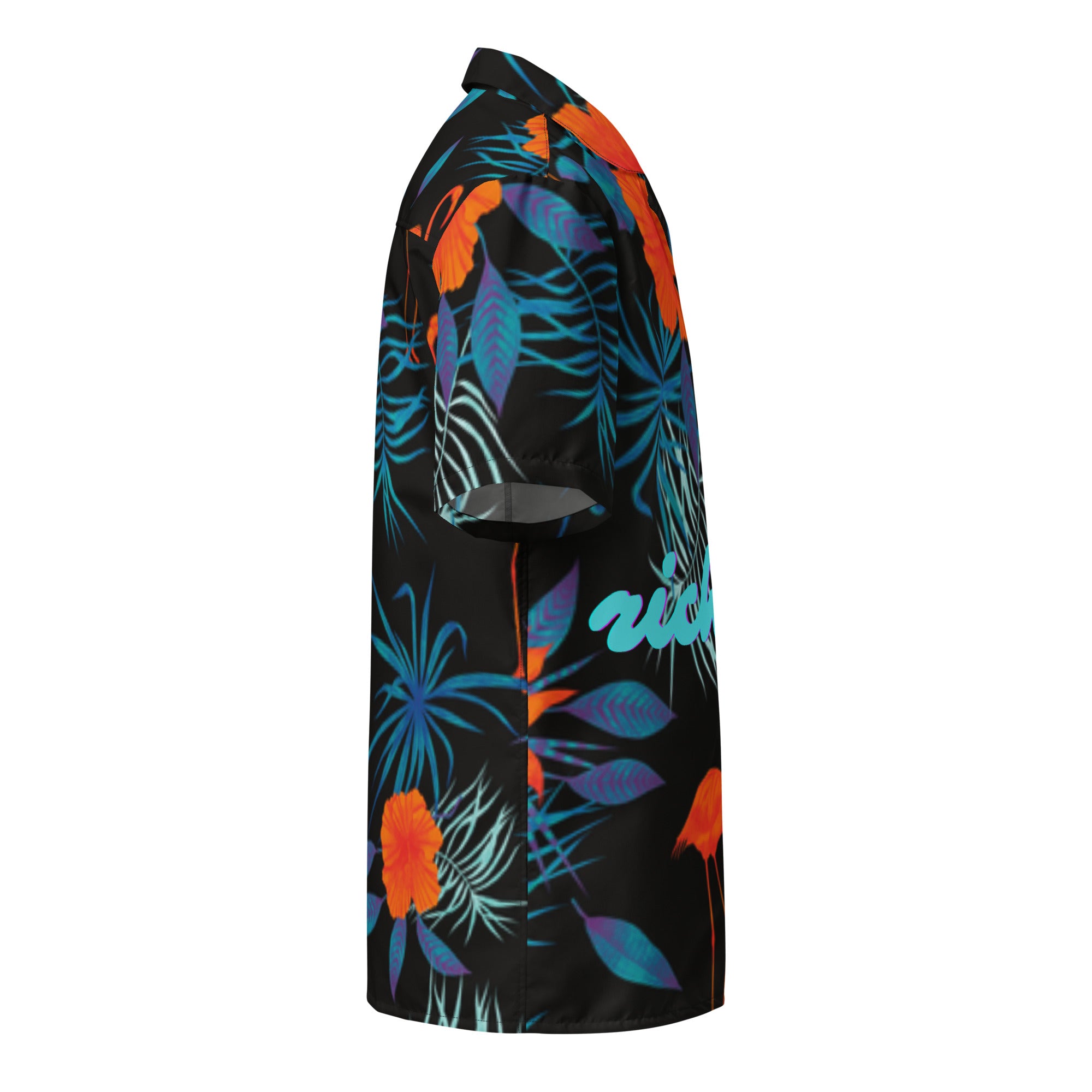 Rich Vibes Midnight Tropical Safari 1.0 - Unisex button shirt