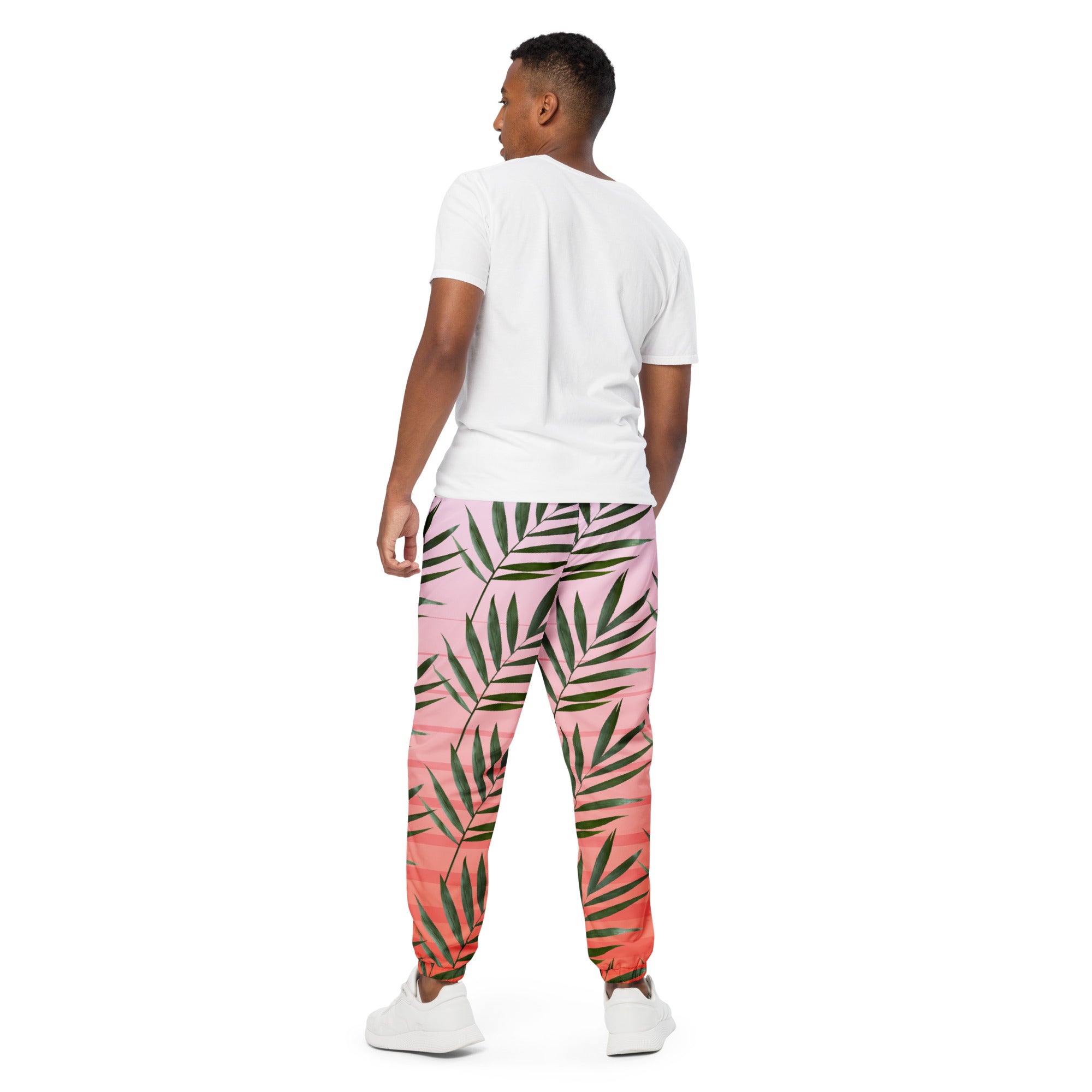 Rich Vibes Palm Tree Sunset Wave Runner Sport Stripe - track pants