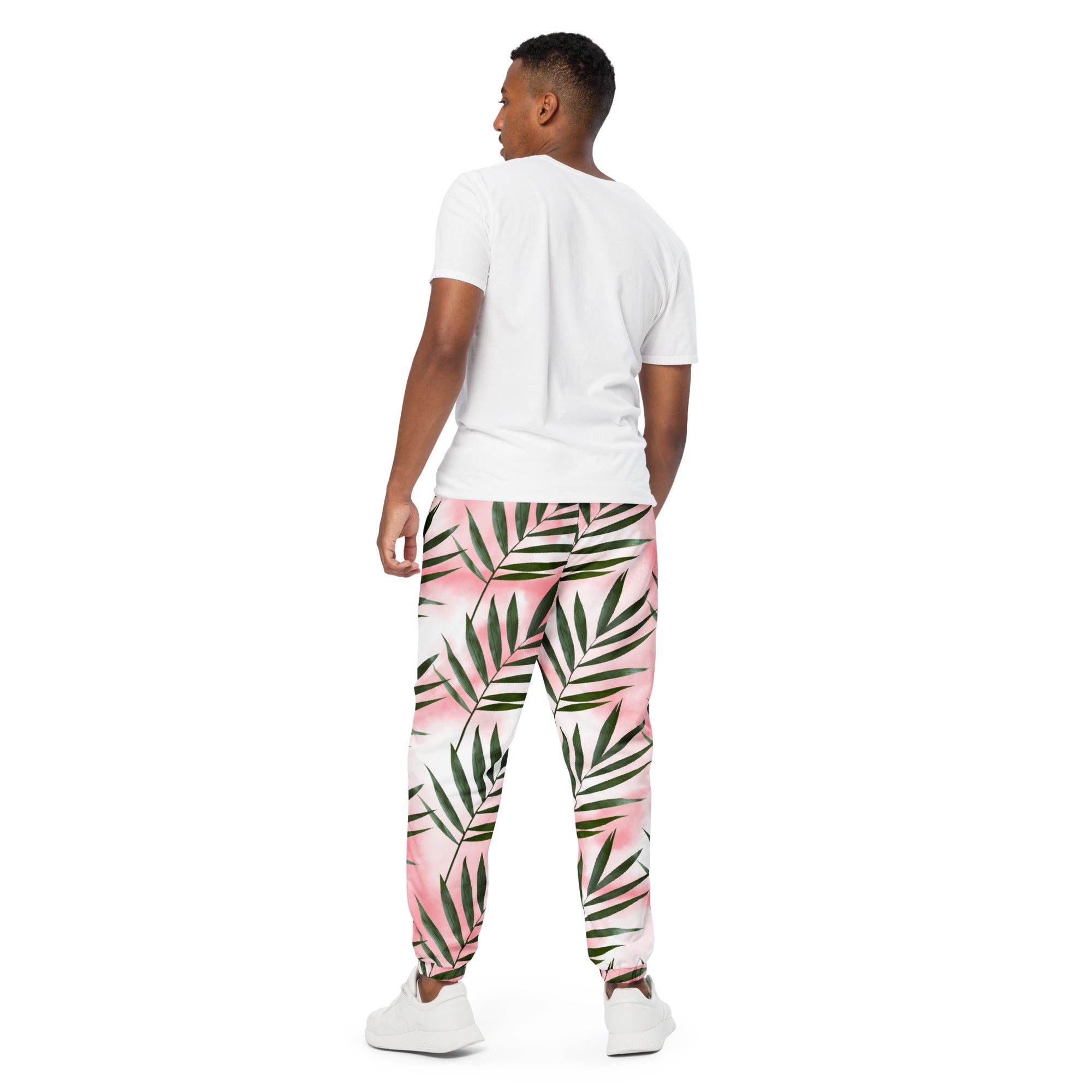 Rich Vibes Palm Tree Pink Tie Dye - track pants
