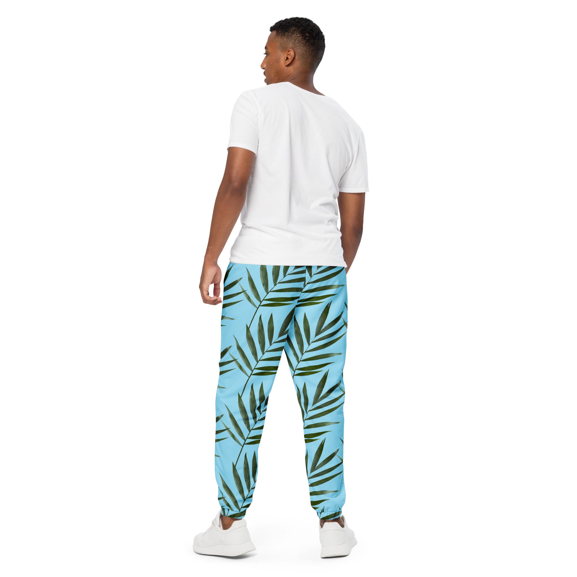 Rich Vibes Palm Tree Columbian Blue - track pants