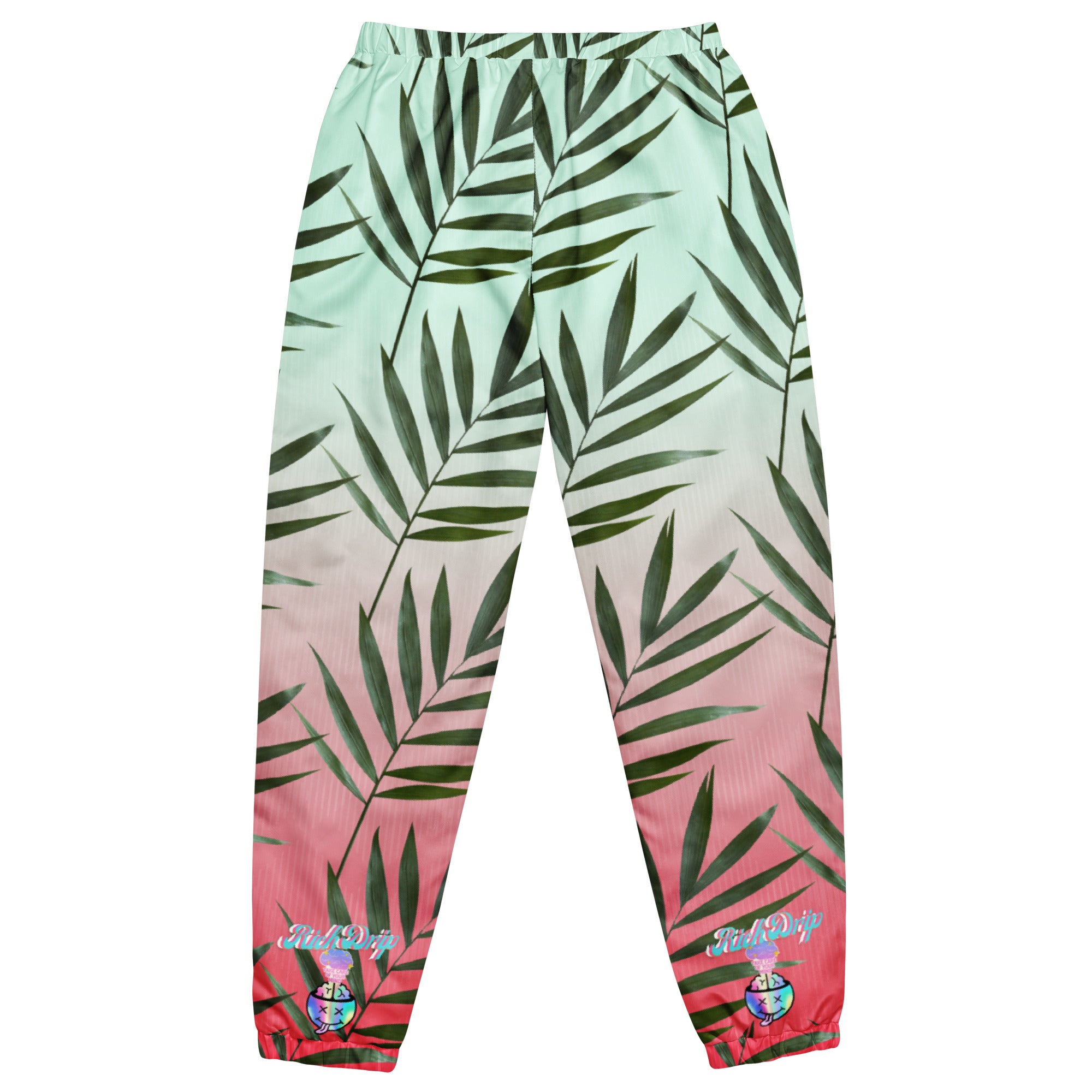 Rich Drip Iridescent Smile Palm Tree Watermelon Gradient 2 - track pants