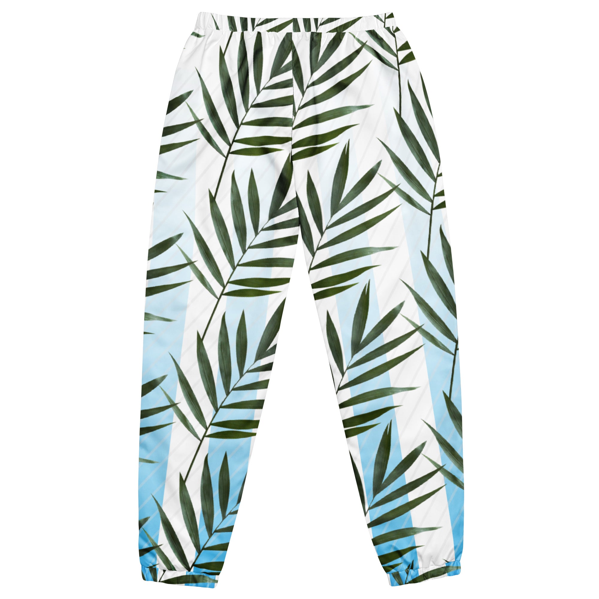 Rich Drip Miami Blue Palm Tree White Stripes 12 - track pants