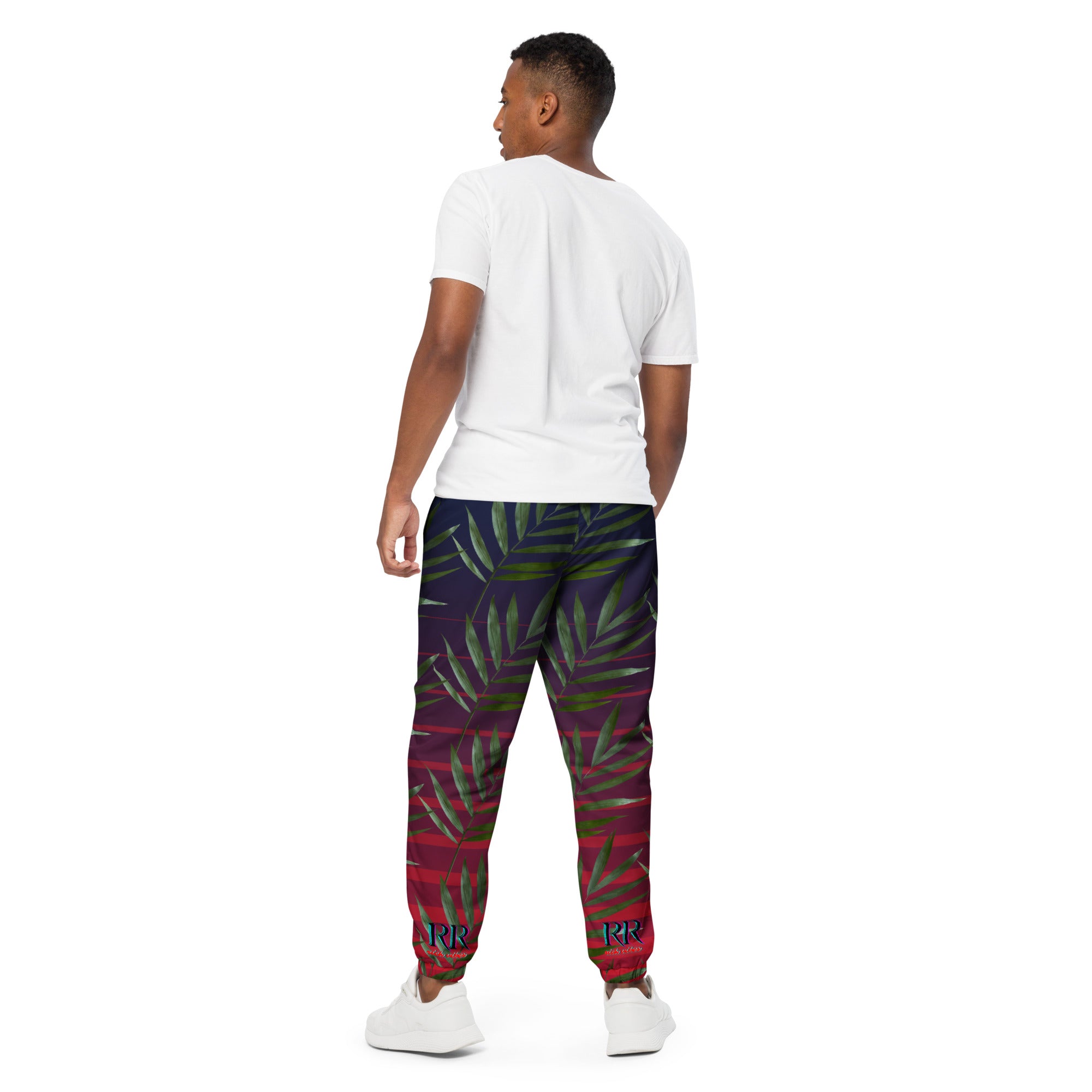 Rich Vibes RR Rich Drip Palm Tree Midnight Wave Runner Sport Stripe - track pants