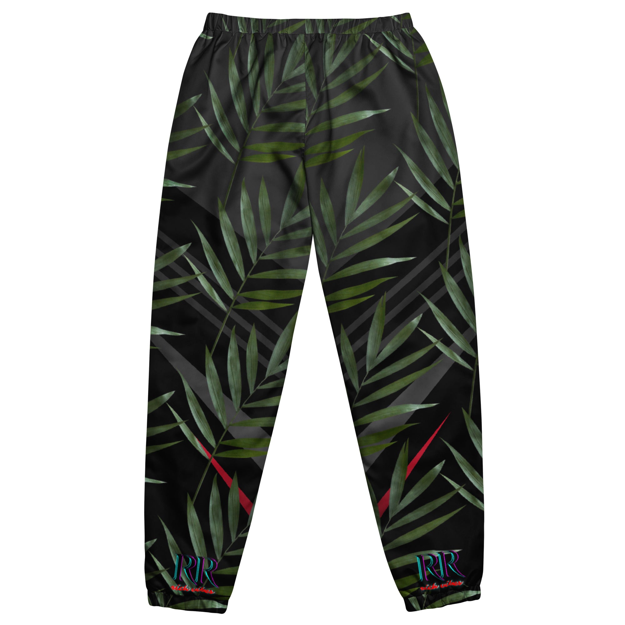 Rich Drip RR Palm Tree Black Sport Red Stripe - track pants