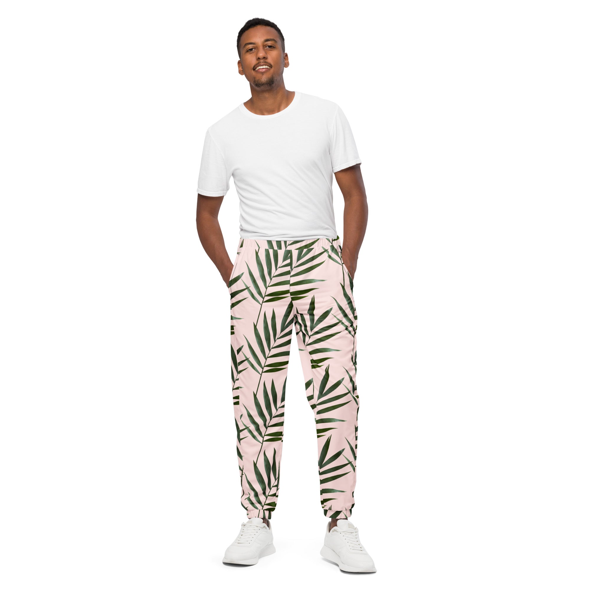 Rich Vibes Palm Tree Misty Rose - track pants