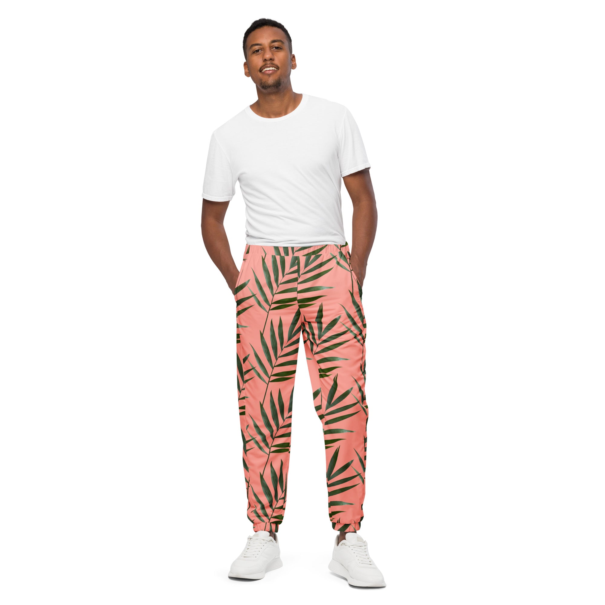 Rich Vibes Palm Tree Rose Bud - track pants