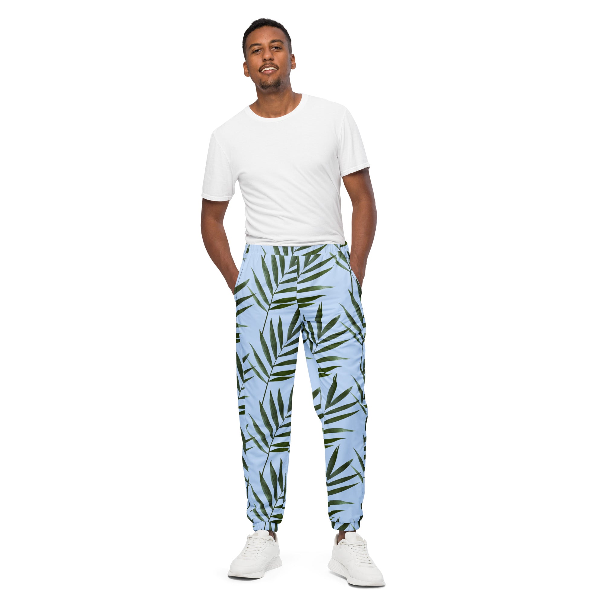 Rich Vibes Palm Tree Sky Blue - track pants