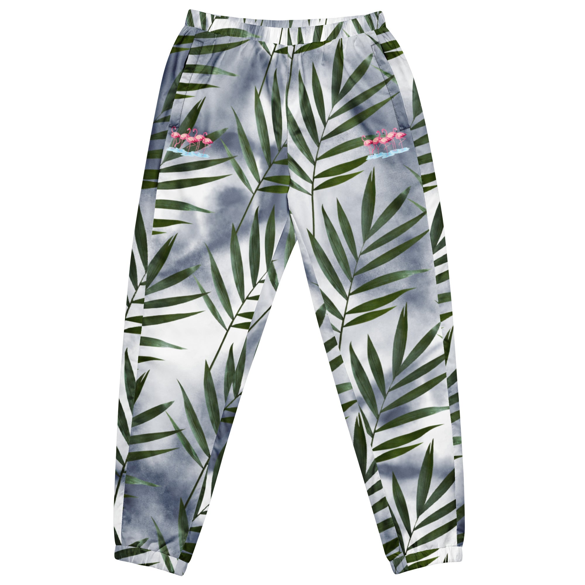 Rich Drip Palm Tree Smoke Grey Tie Dye - track pants