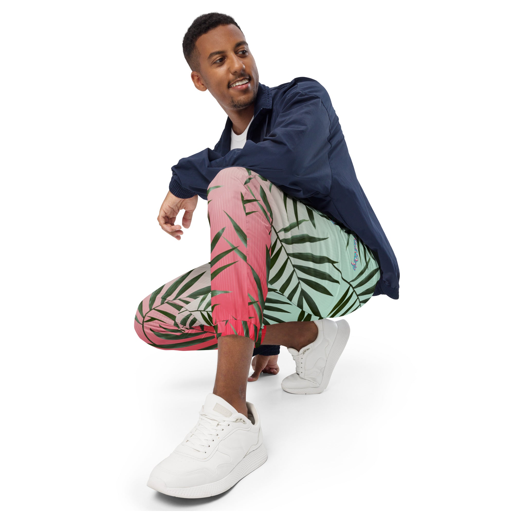 Rich Drip Iridescent Smile Palm Tree Watermelon Gradient 2 - track pants