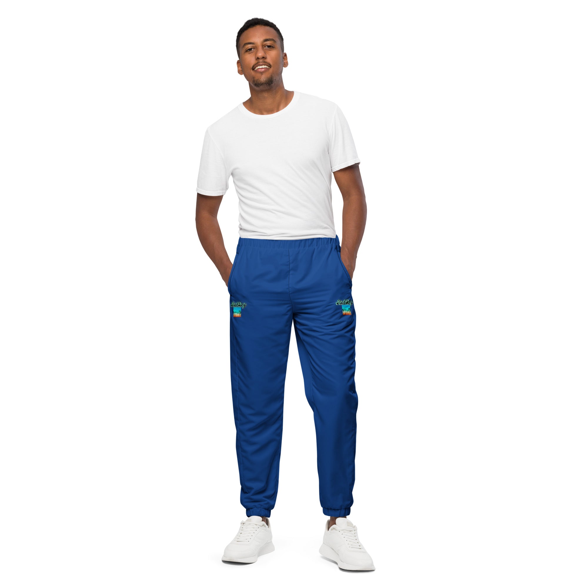 Rich Drip Multi Colored Beach Sunset Drip 1.0 - Unisex track pants Royal Blue