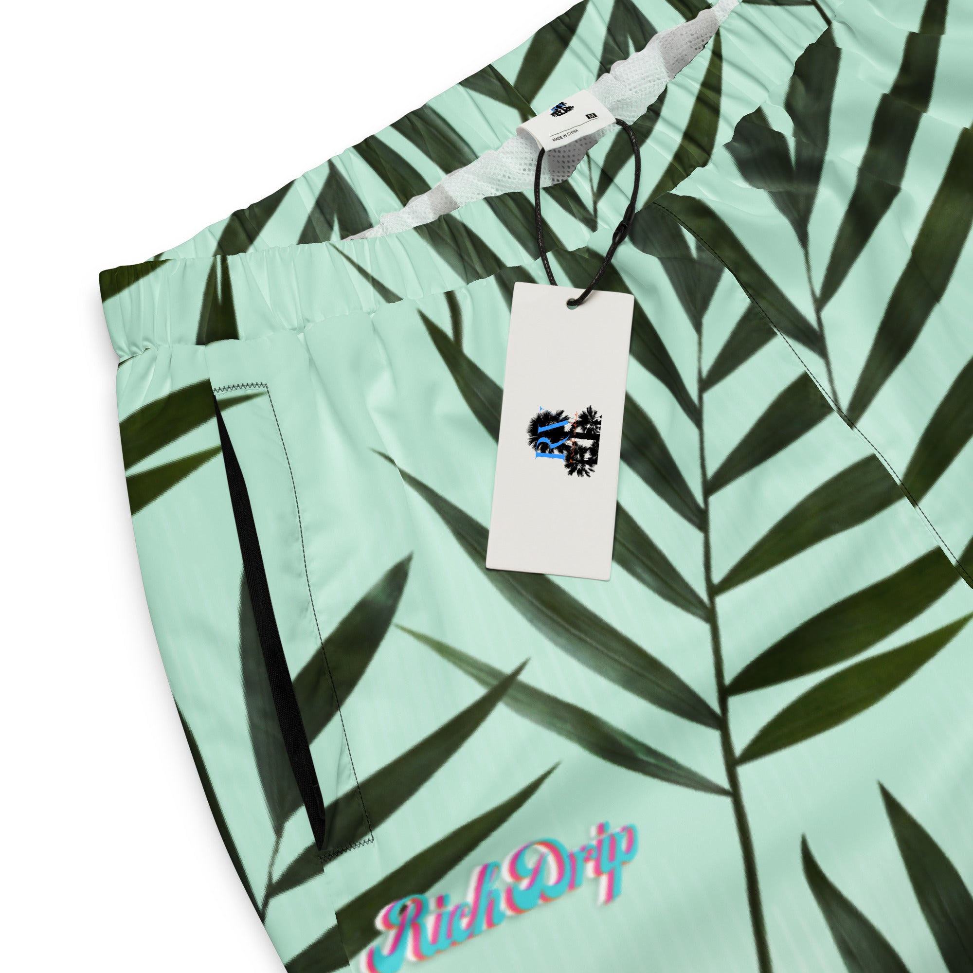 Rich Drip Iridescent Smile Palm Tree Watermelon Gradient 2 - track pants