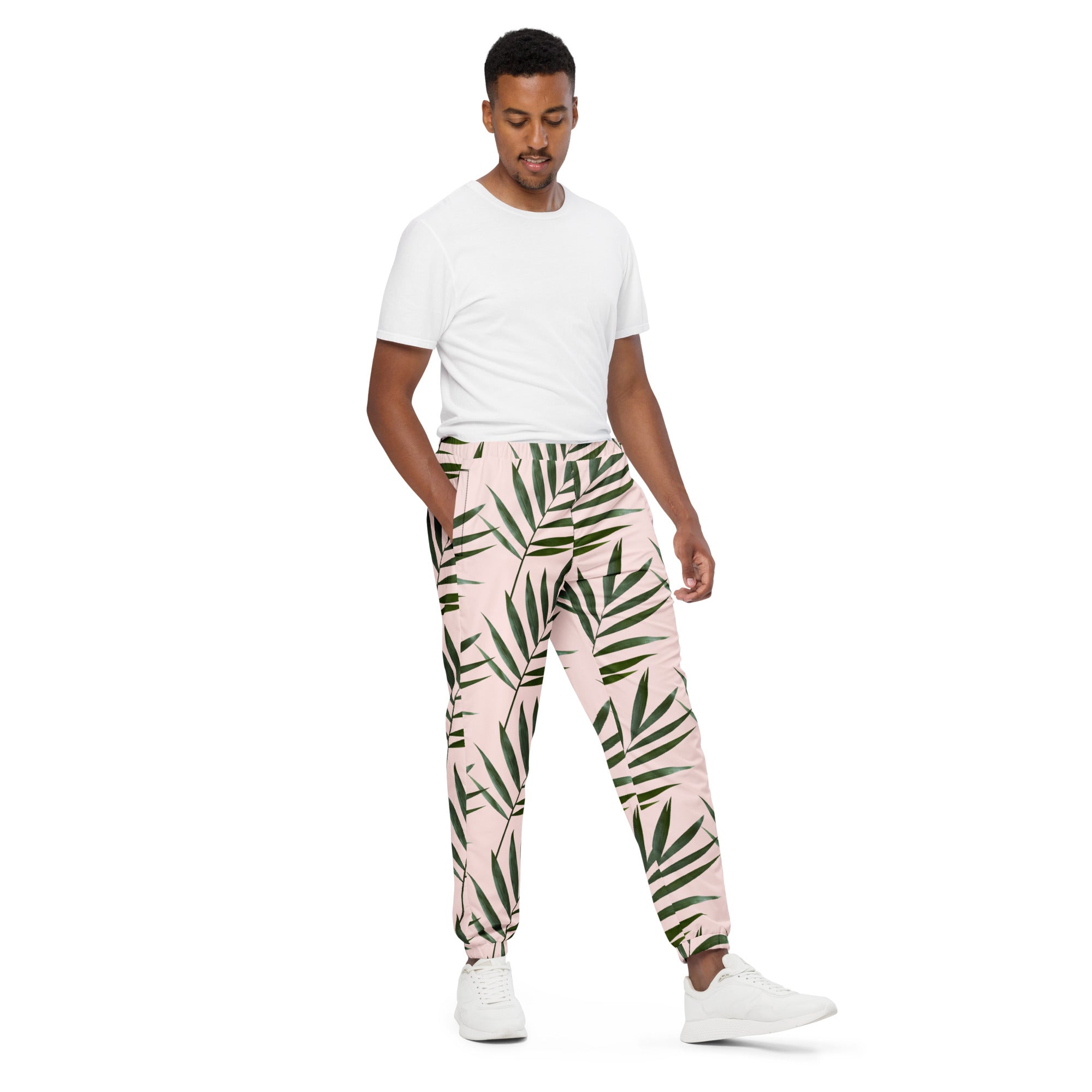 Rich Vibes Palm Tree Misty Rose - track pants