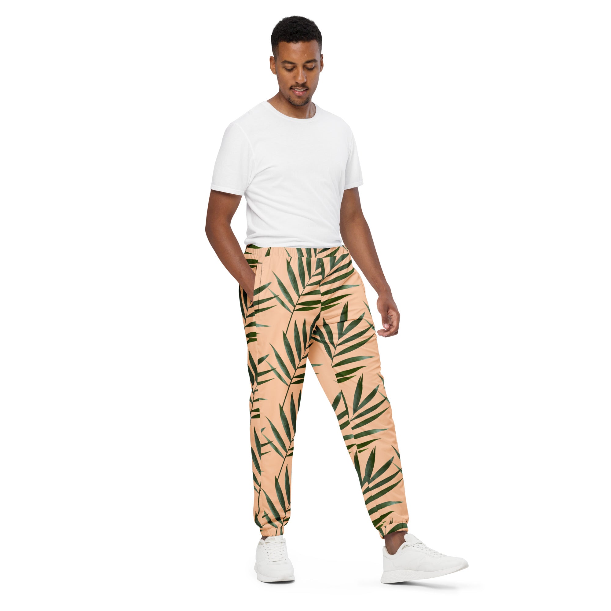 Rich Vibes Palm Tree Peach - track pants