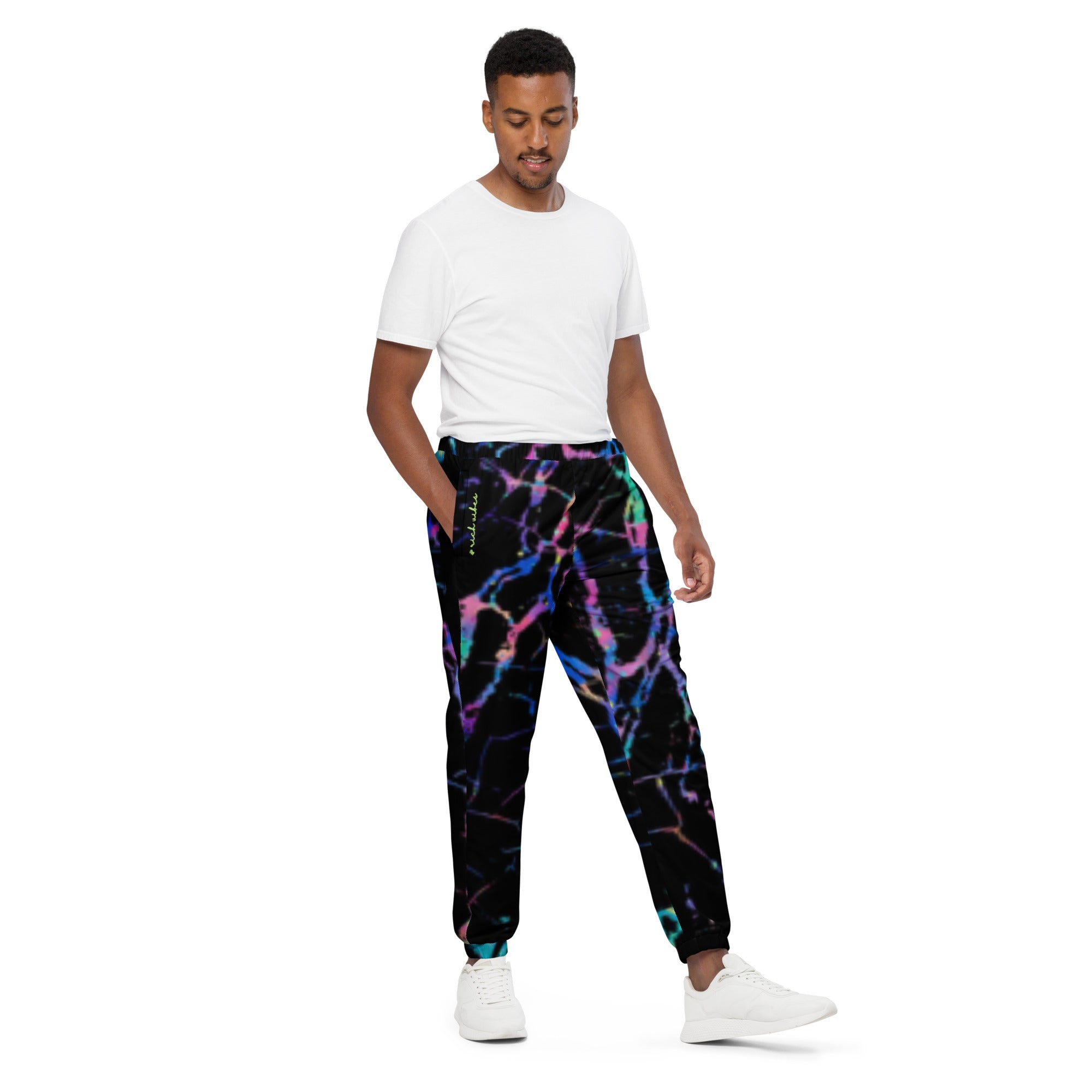Rich Vibes Multi-Color Marble - Unisex track pants