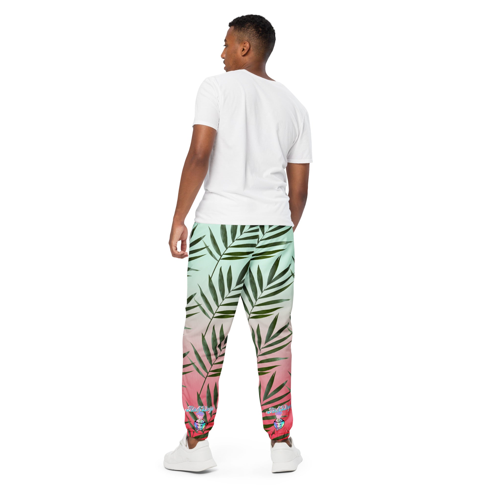 Rich Drip Iridescent Smile Palm Tree Watermelon Gradient 2 - track pants