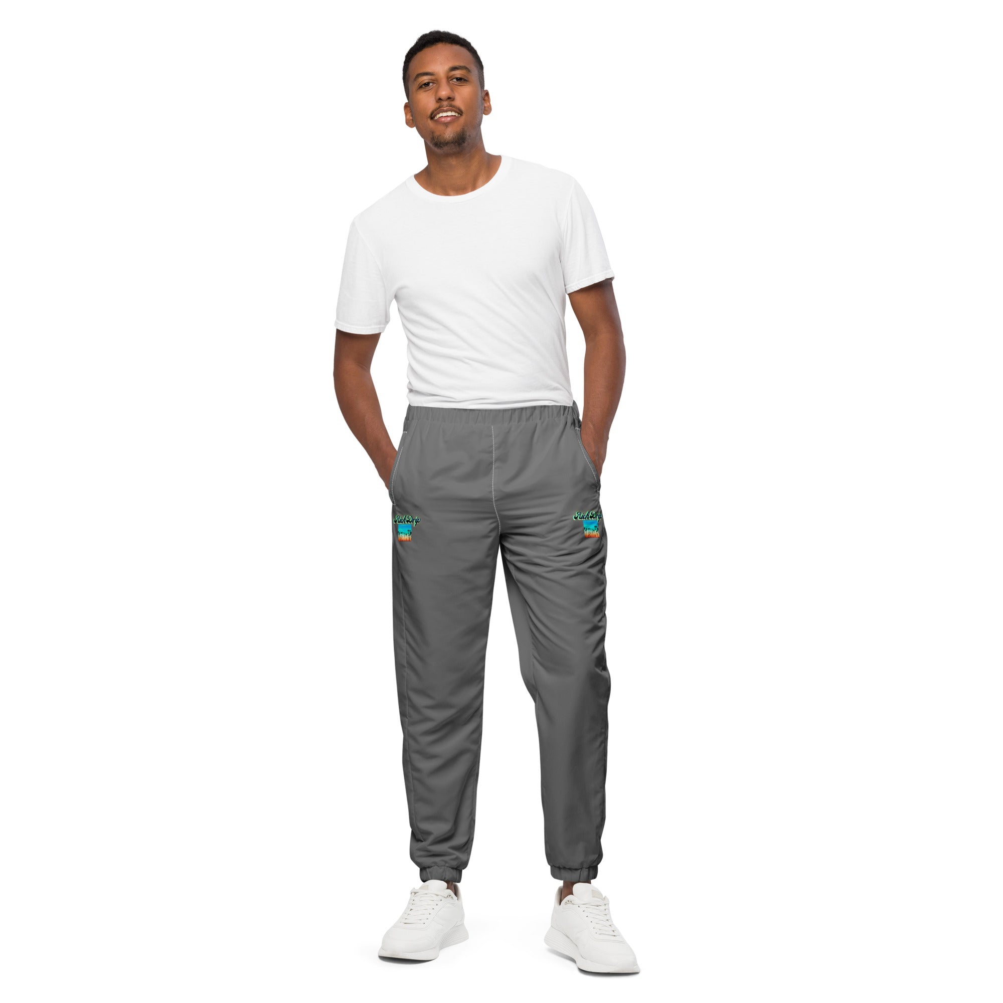 Rich Drip Multi Colored Beach Sunset Drip 1.0 - Unisex track pants Grey