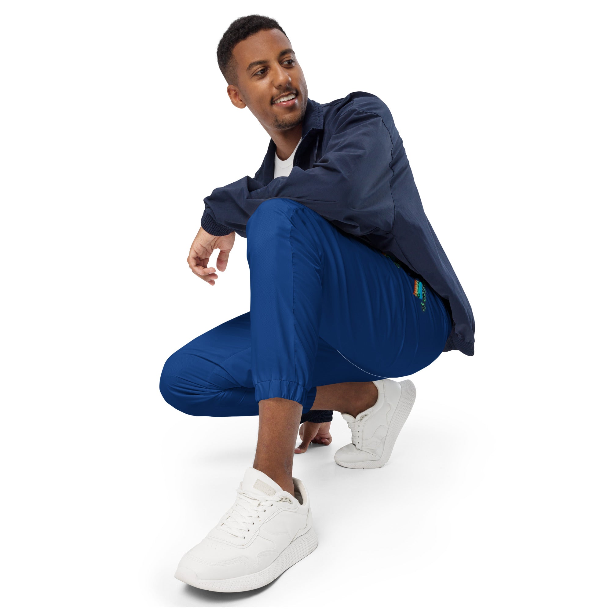 Rich Drip Multi Colored Beach Sunset Drip 1.0 - Unisex track pants Royal Blue