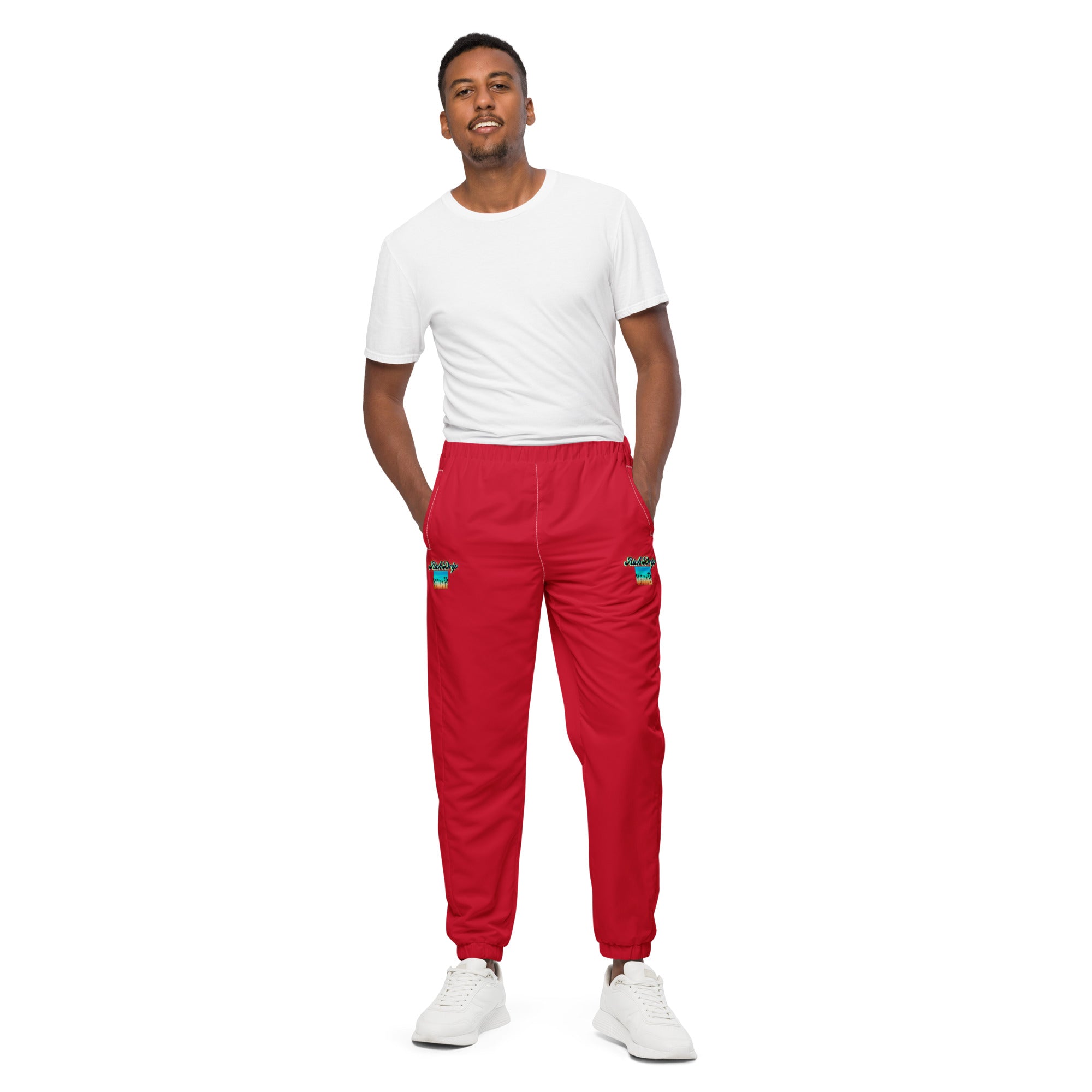 Beach Sunset Drip 1.0 - Unisex track pants Red